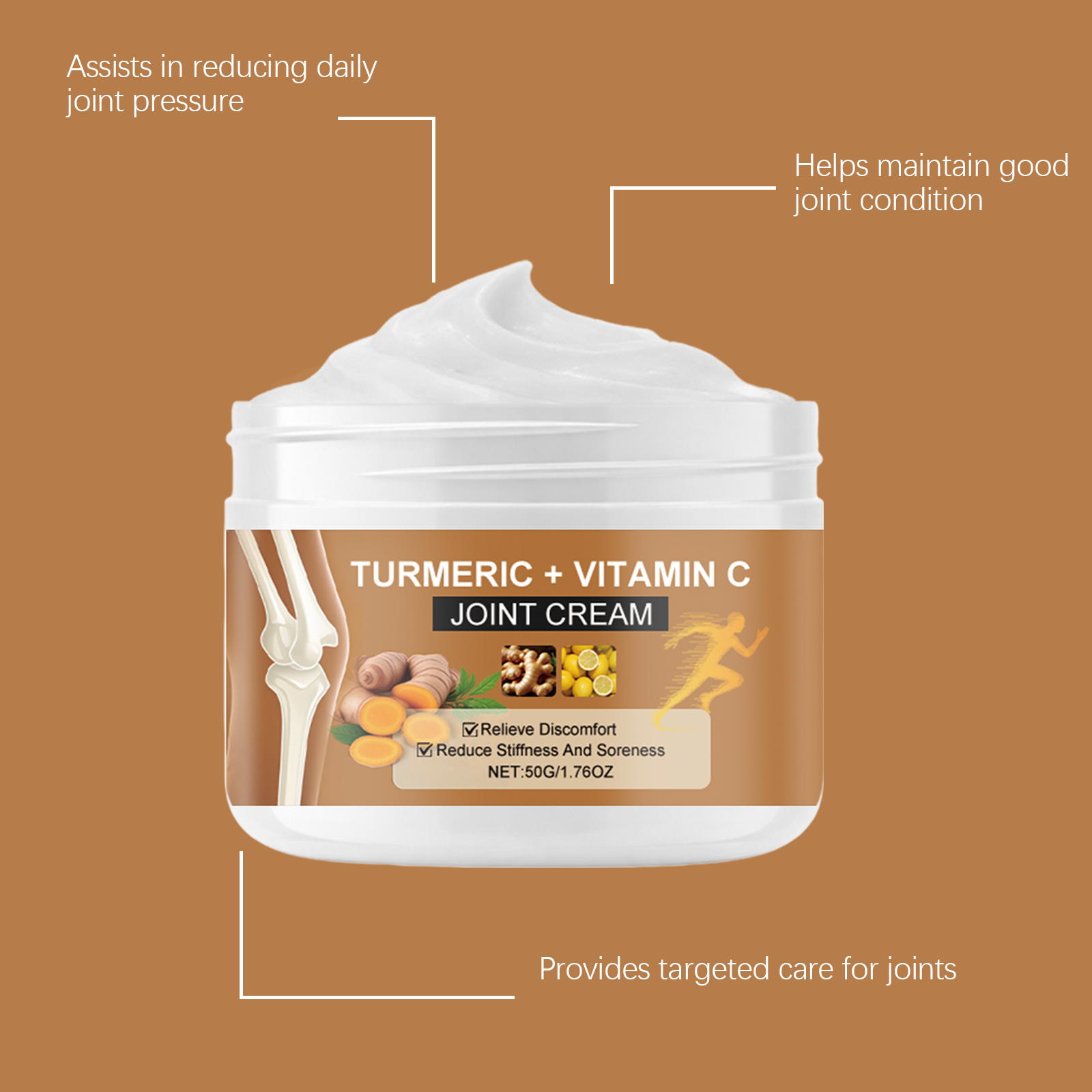 Joint Care Cream Nourishing Gentle Fresh Comfortable Maintenance Massage External Use Joint Knee Body Skin