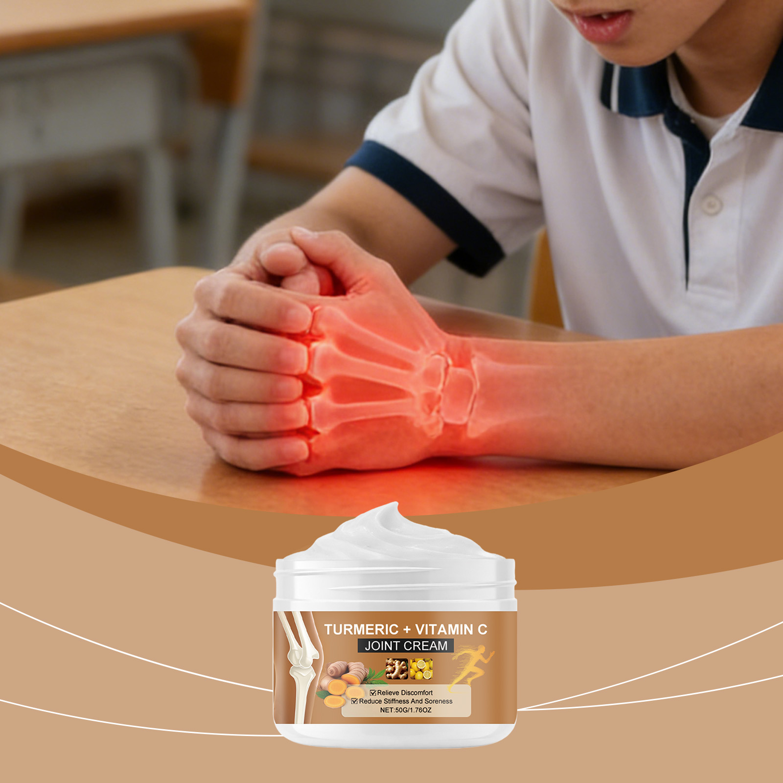 Joint Care Cream Nourishing Gentle Fresh Comfortable Maintenance Massage External Use Joint Knee Body Skin