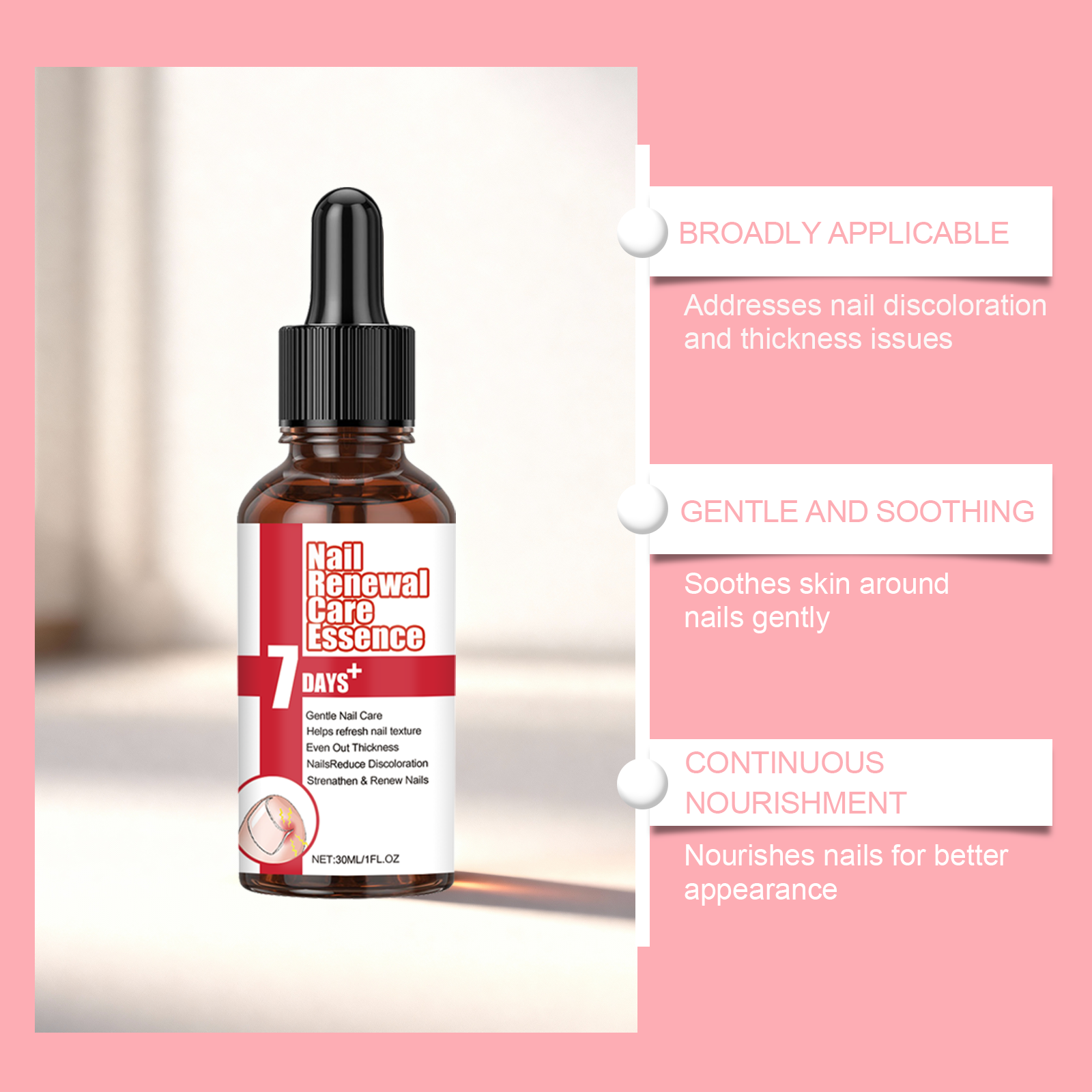 Nail Care Essence Gentle Moisturizing Mild Protect Refreshing Fast Absorb Fine Glossy For Nail Surface Finger Nails