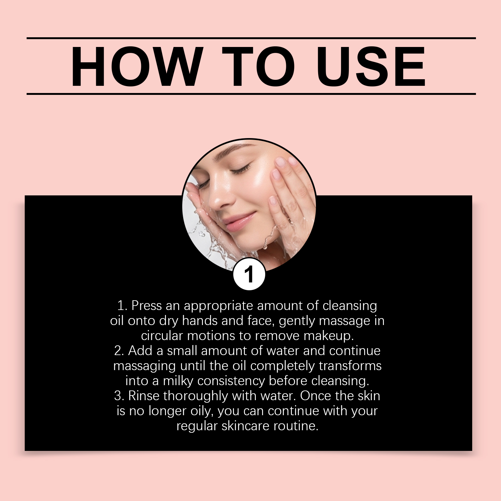 Mild Cleansing Oil Gentle Dissolve Makeup Hydrating Refreshing Soft Texture Easy Rinse Clean Facial Skin