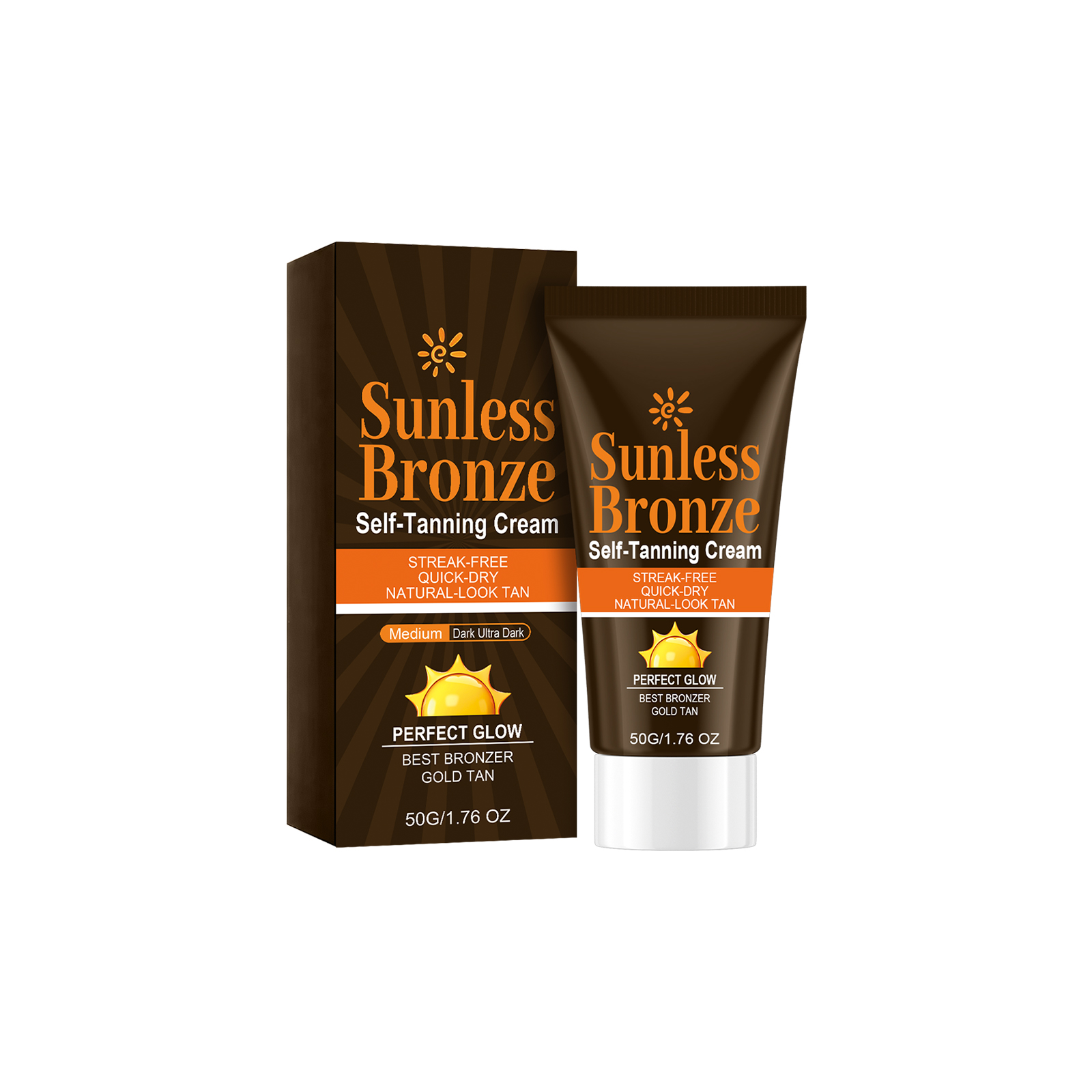 Self Tanning Cream Create Natural Bronze Wheat Skin Summer Even Bright Skin Light Smooth Texture