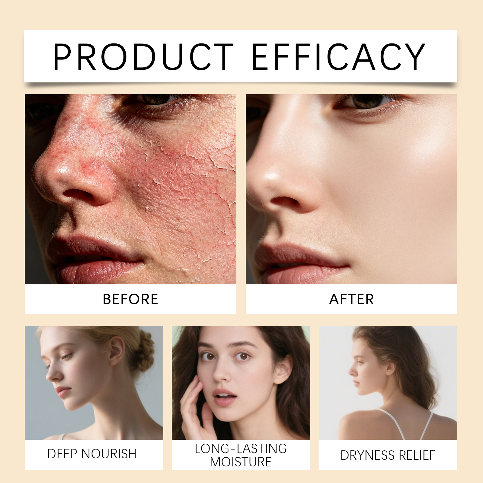 Placenta Extract Moisturizing Cream Mild Formula Daily Care Facial Skin Hydrated Delicate Smooth Bright Complexion
