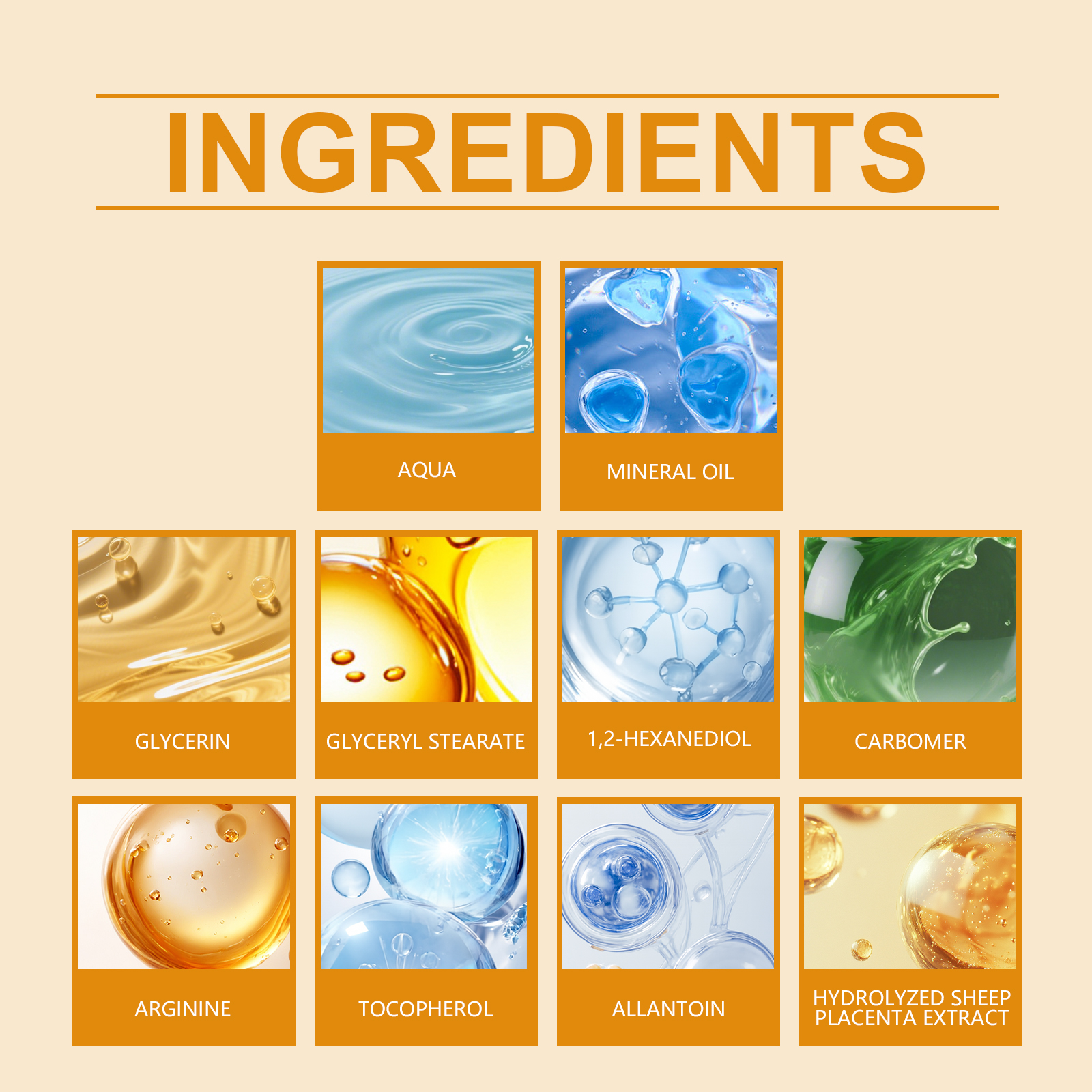 Placenta Extract Moisturizing Cream Mild Formula Daily Care Facial Skin Hydrated Delicate Smooth Bright Complexion