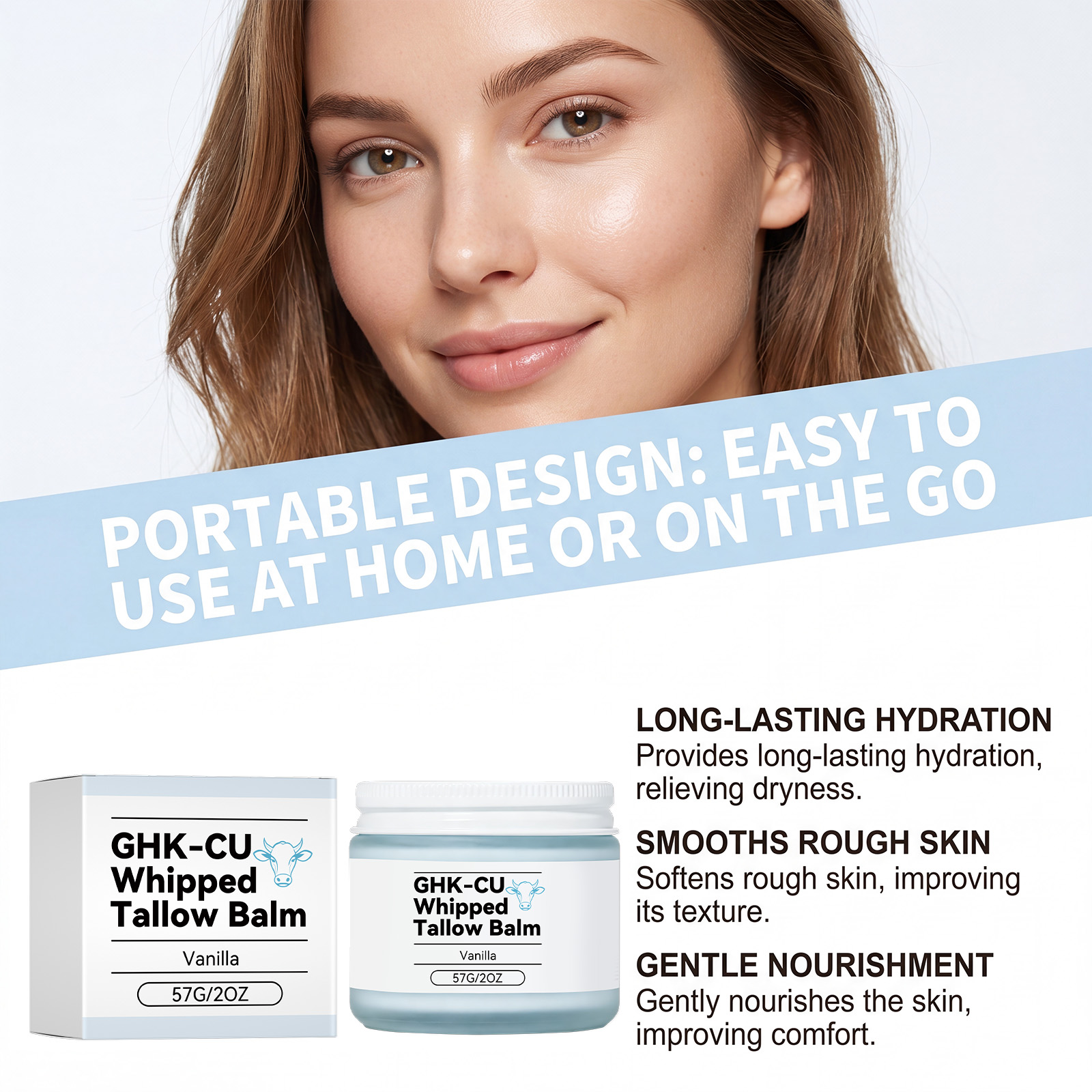 Butter Moisturizing Cream Soft Smooth Hydrating Refreshing Non Greasy Mild Formula Daily Facial Care