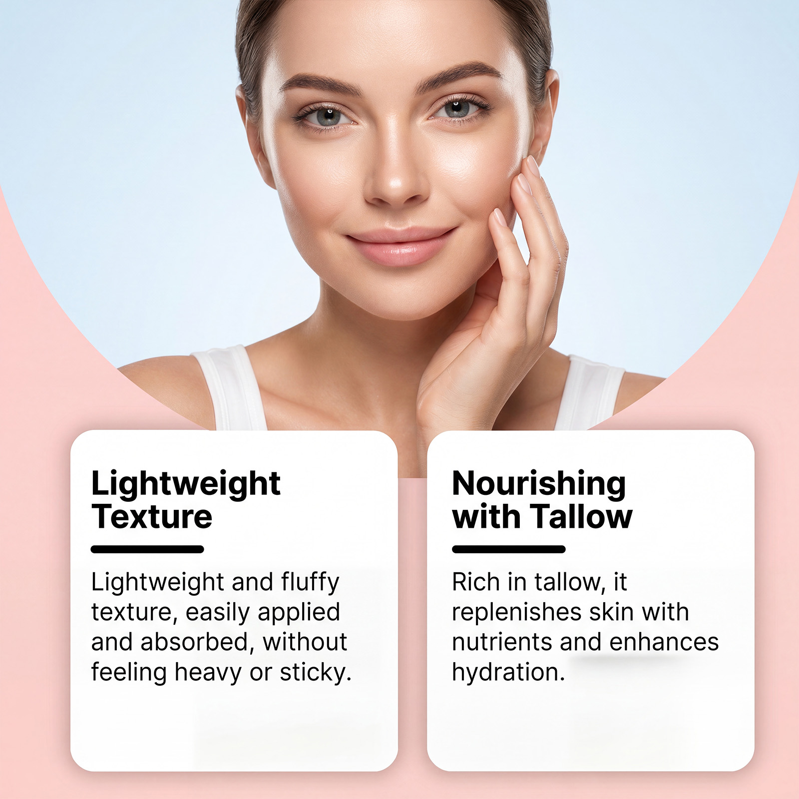 Butter Moisturizing Cream Soft Smooth Hydrating Refreshing Non Greasy Mild Formula Daily Facial Care