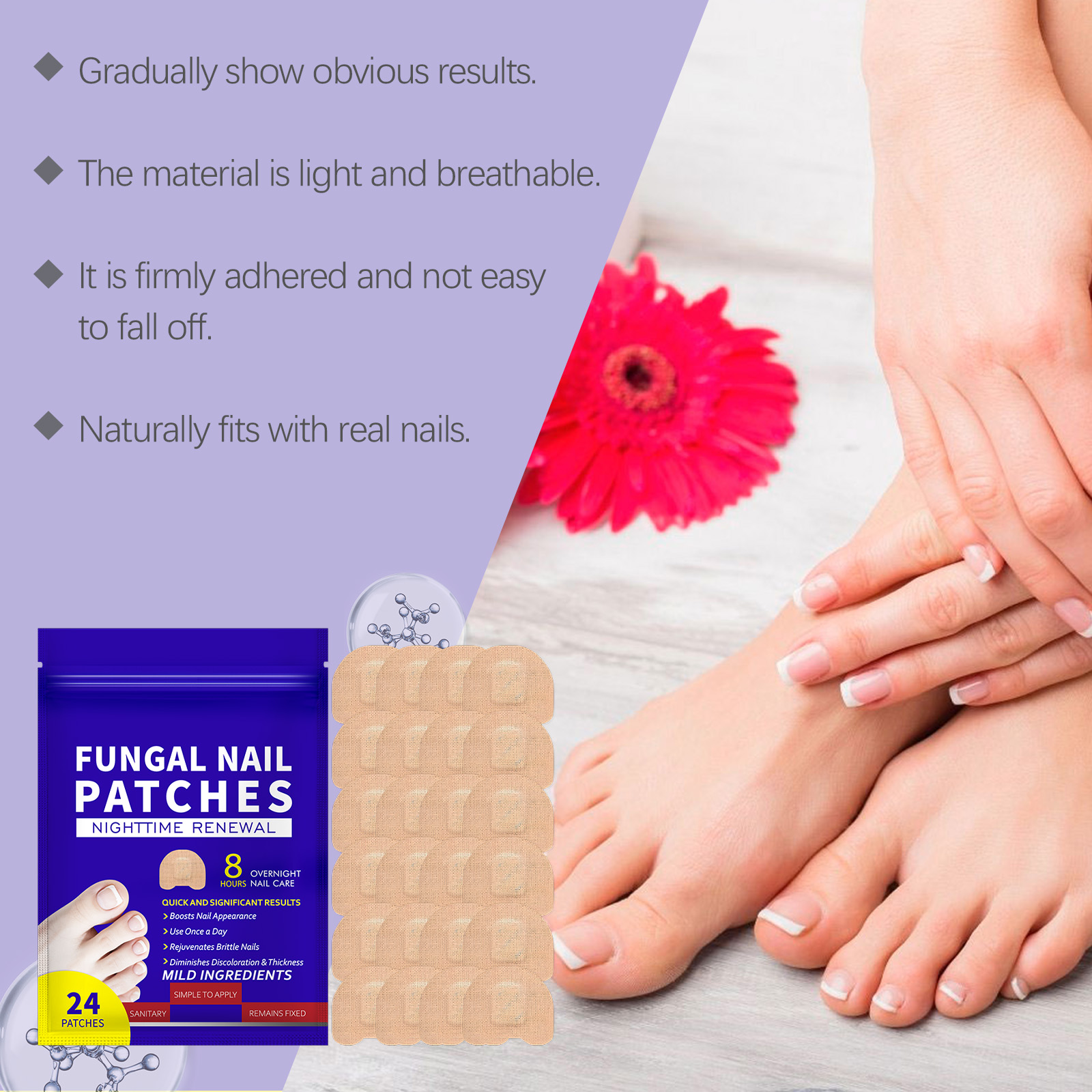 Nail Care Patches Gentle Care Soften Cuticles Moisturize Smooth Damaged Nails Daily Maintenance