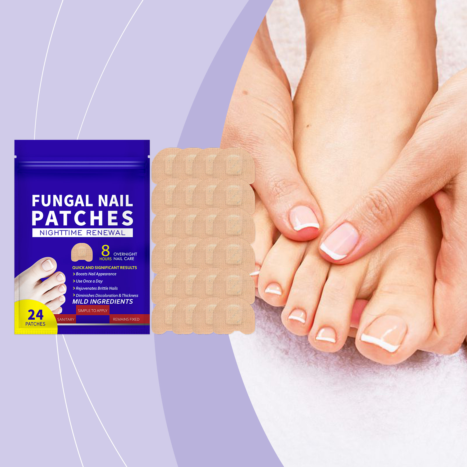 Nail Care Patches Gentle Care Soften Cuticles Moisturize Smooth Damaged Nails Daily Maintenance