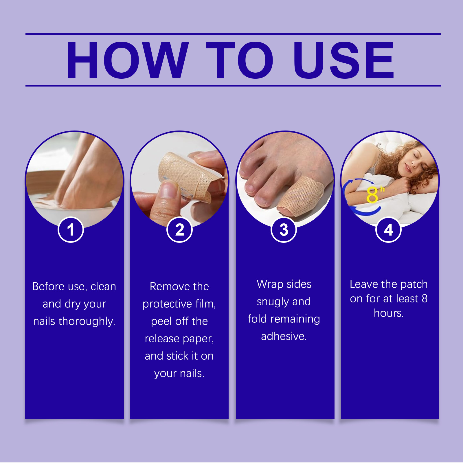 Nail Care Patches Gentle Care Soften Cuticles Moisturize Smooth Damaged Nails Daily Maintenance