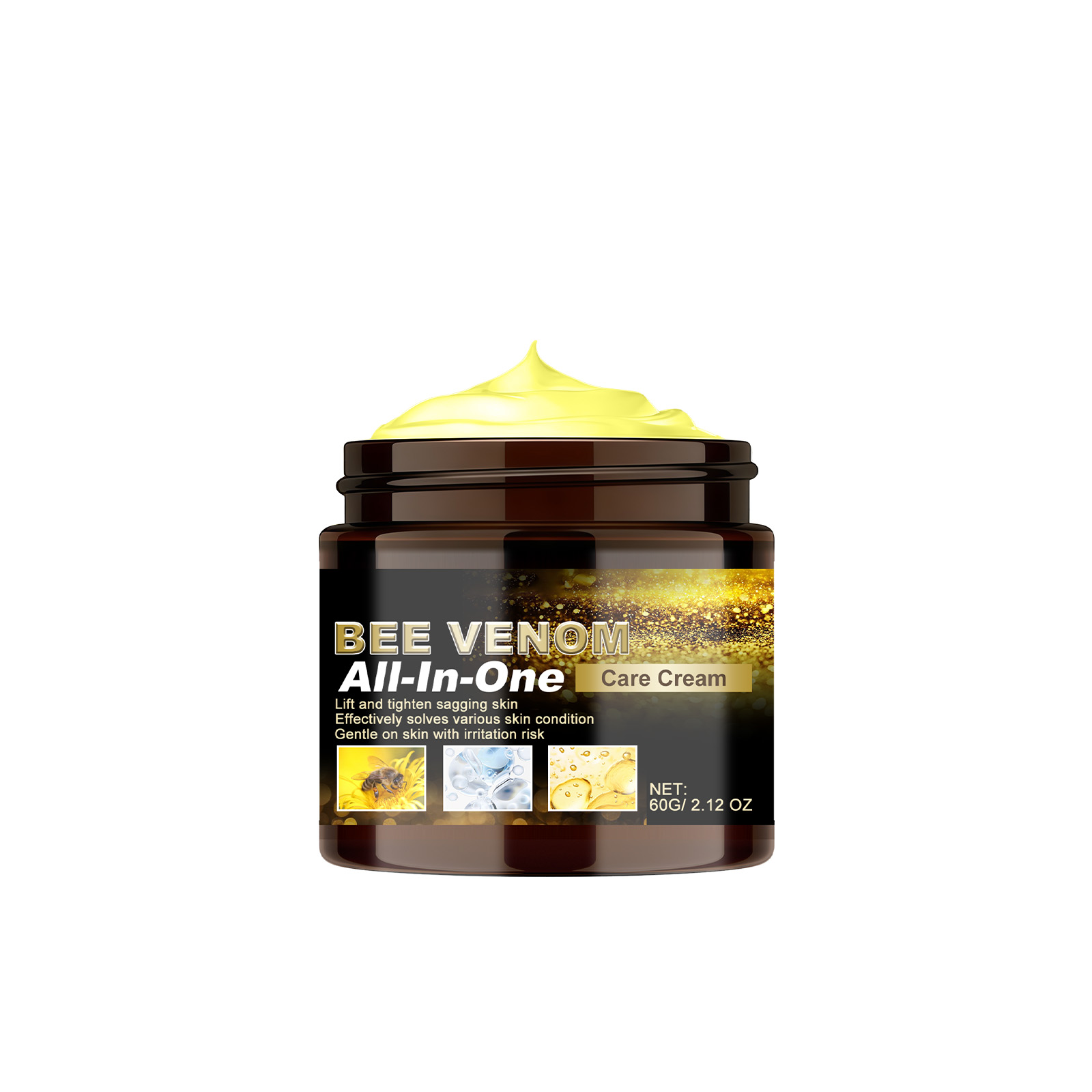 Bee Venom Multi-effect Care Cream Mild Comfort Tender Body Skin Refreshing Non-sticky Moisturizing Delicate Skin