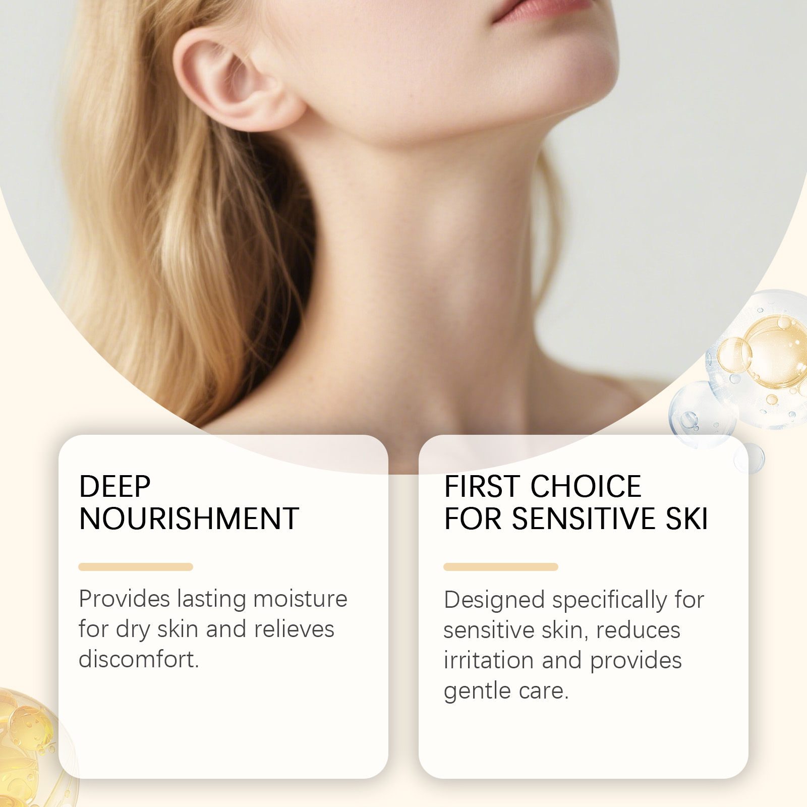 Bee Venom Multi-effect Care Cream Mild Comfort Tender Body Skin Refreshing Non-sticky Moisturizing Delicate Skin