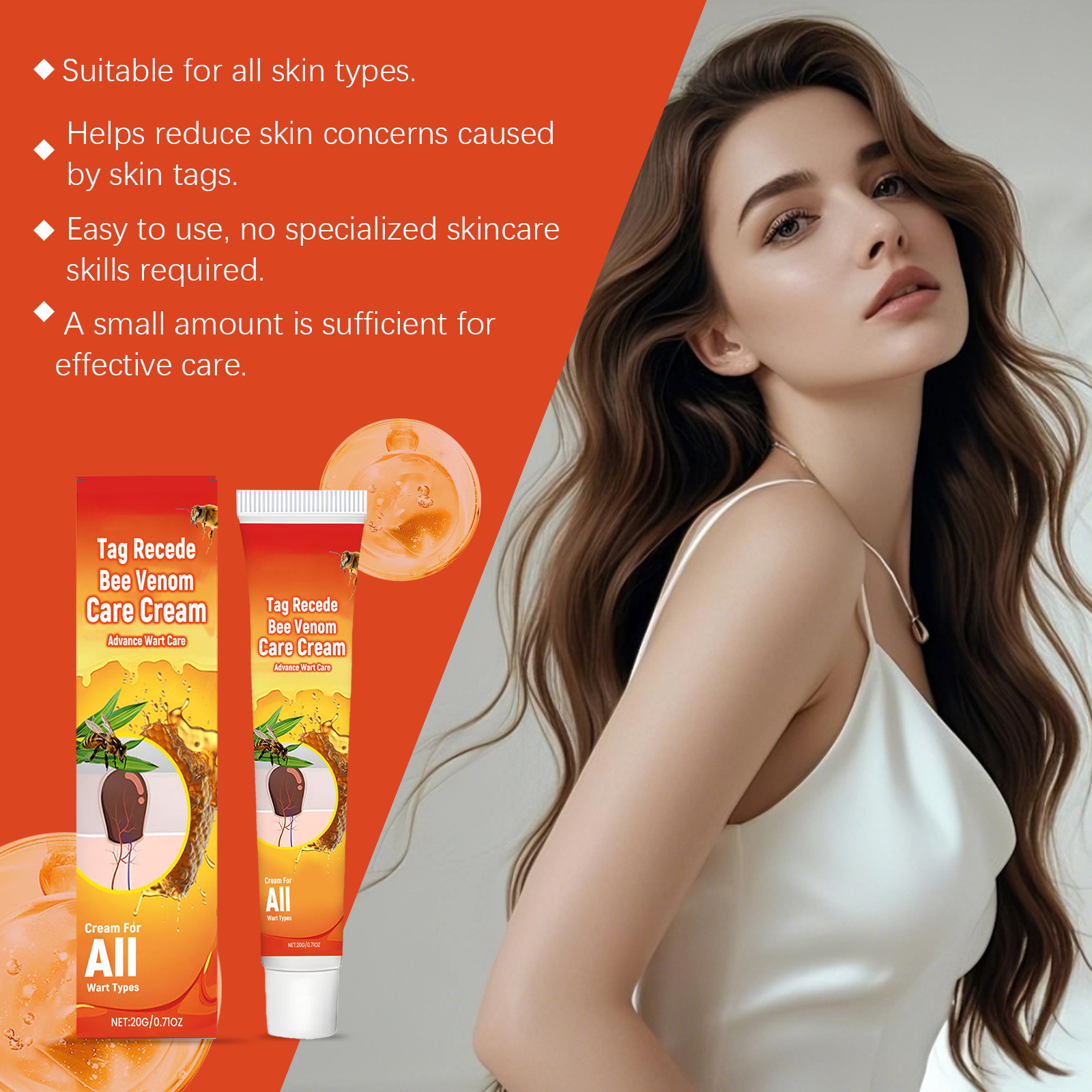 Bee Venom Care Cream Mild Formula Nourishes Skin Tenderly Protects Smooth Refreshing Easy Smear Body Care Lotion