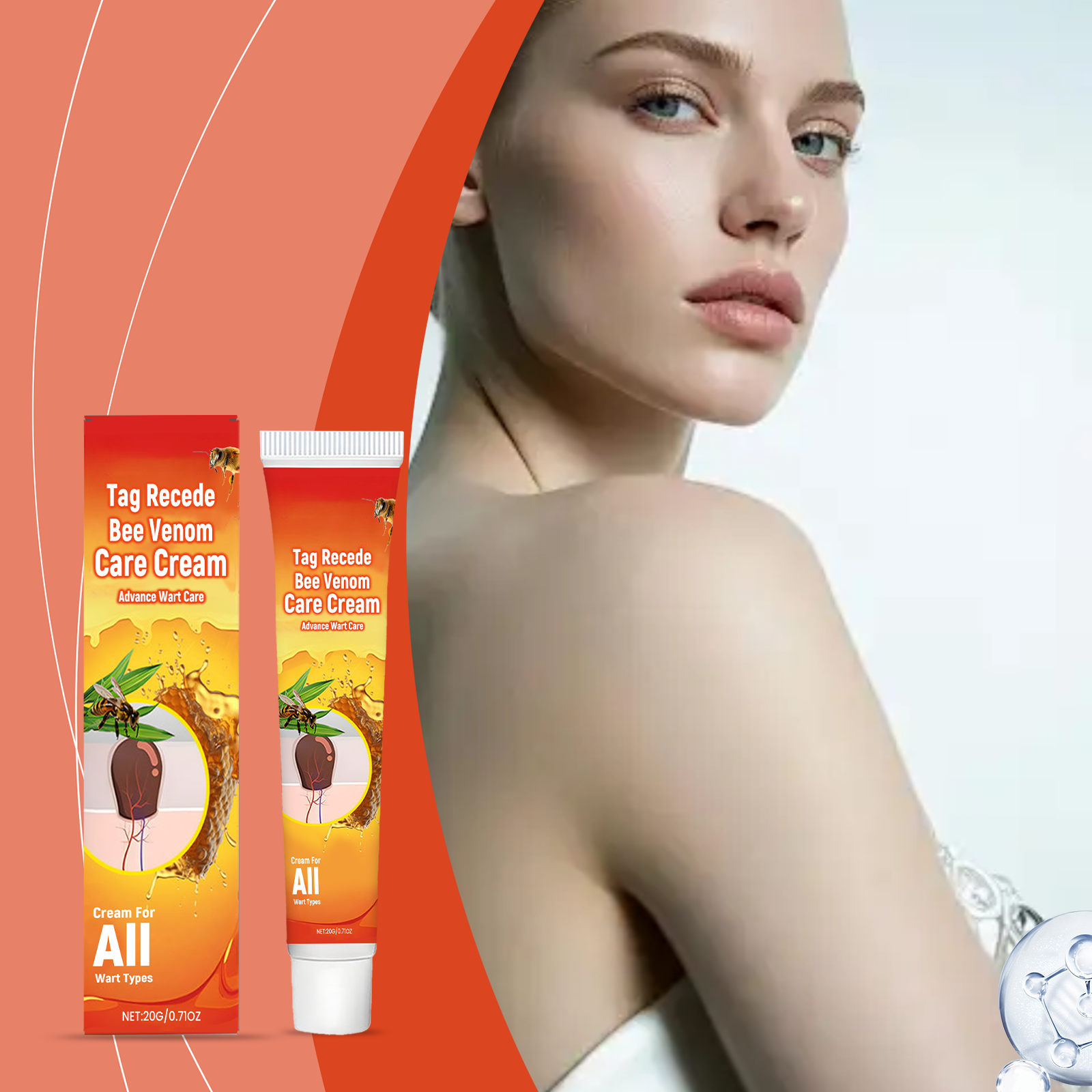 Bee Venom Care Cream Mild Formula Nourishes Skin Tenderly Protects Smooth Refreshing Easy Smear Body Care Lotion
