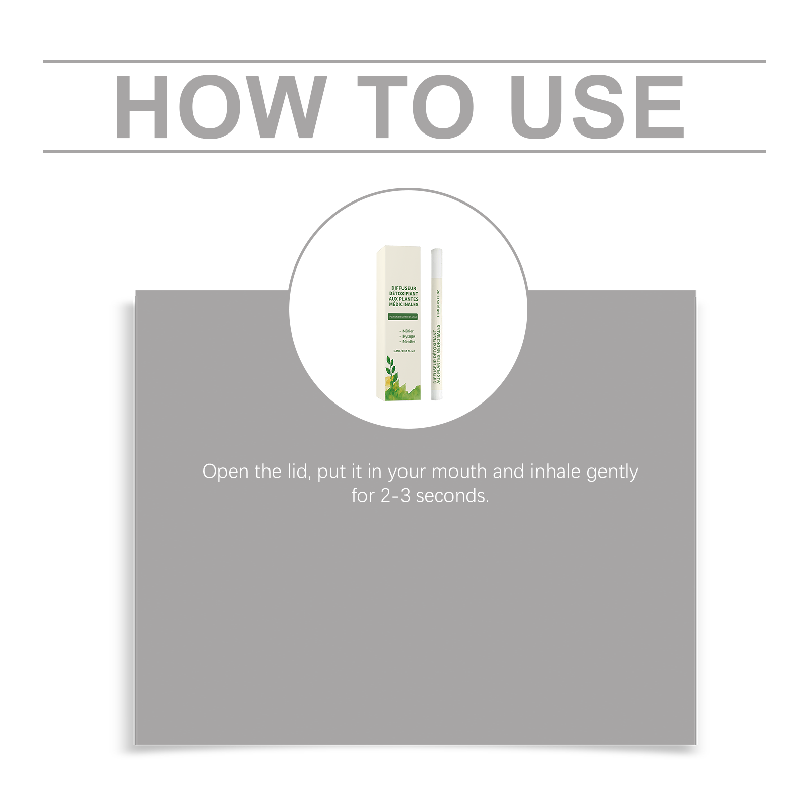 Herbal Aroma Inhalation Stick Mild Ingredients Moisturize Body Comfort Fresh Daily Portable Compact Care Wand