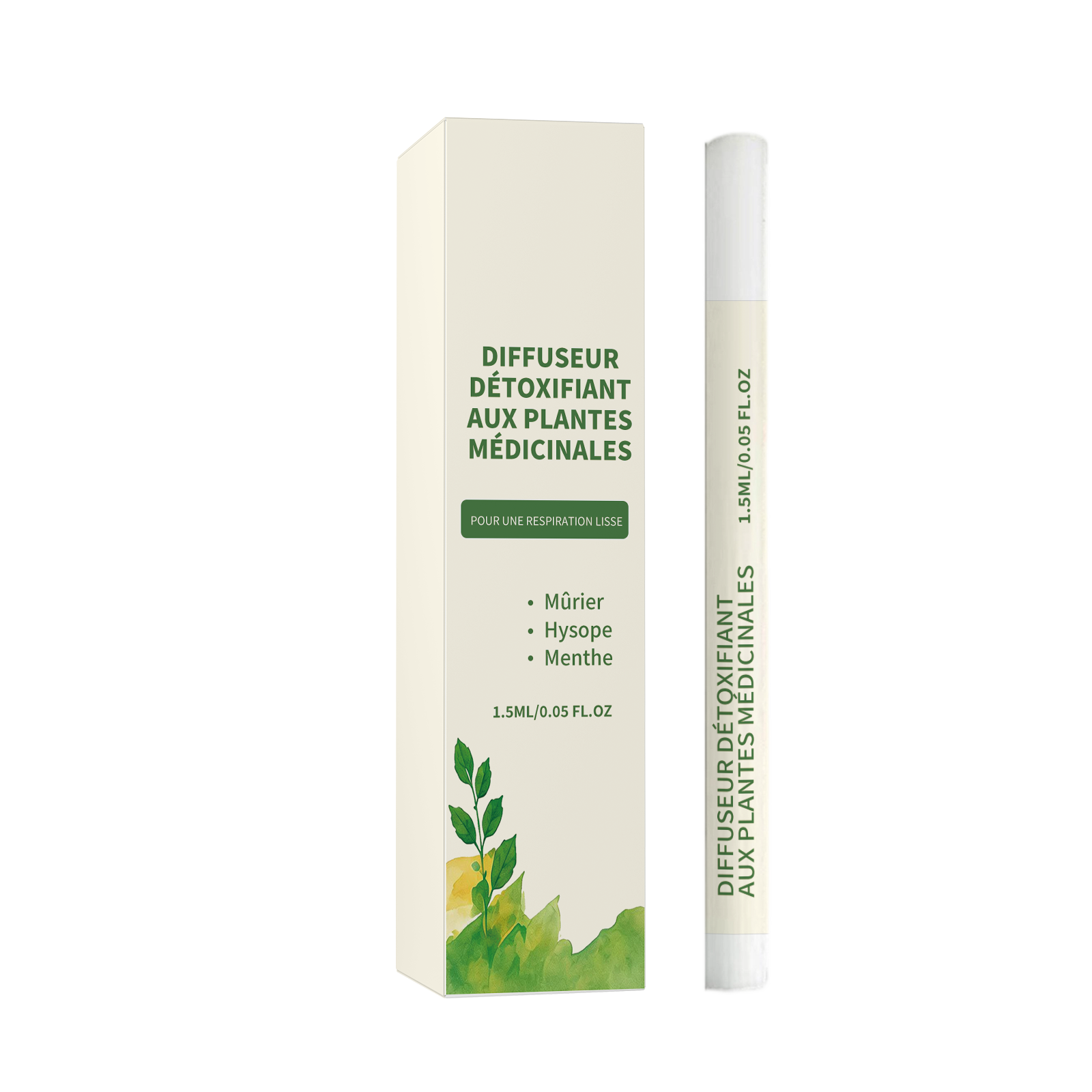 Herbal Aroma Inhalation Stick Mild Ingredients Moisturize Body Comfort Fresh Daily Portable Compact Care Wand