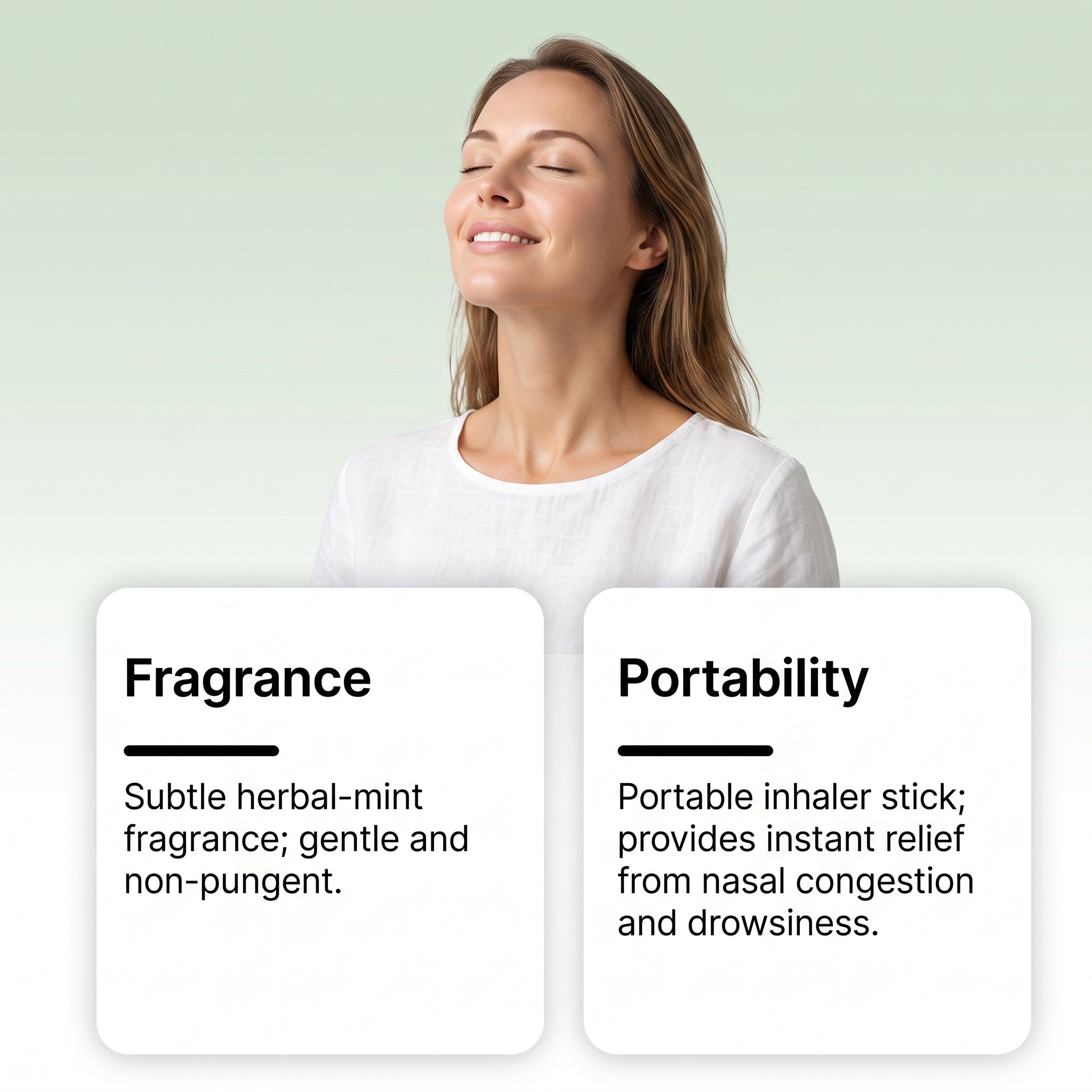 Herbal Aroma Inhalation Stick Mild Ingredients Moisturize Body Comfort Fresh Daily Portable Compact Care Wand
