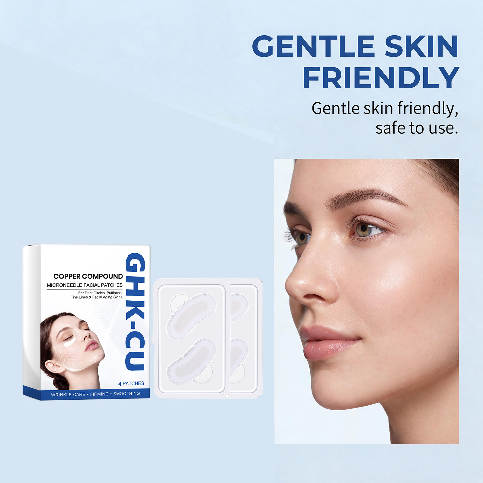 Eye Bright Care Patch Thin Breathable Snug Durable Mild Skinfriendly Eye Moist Home Essential