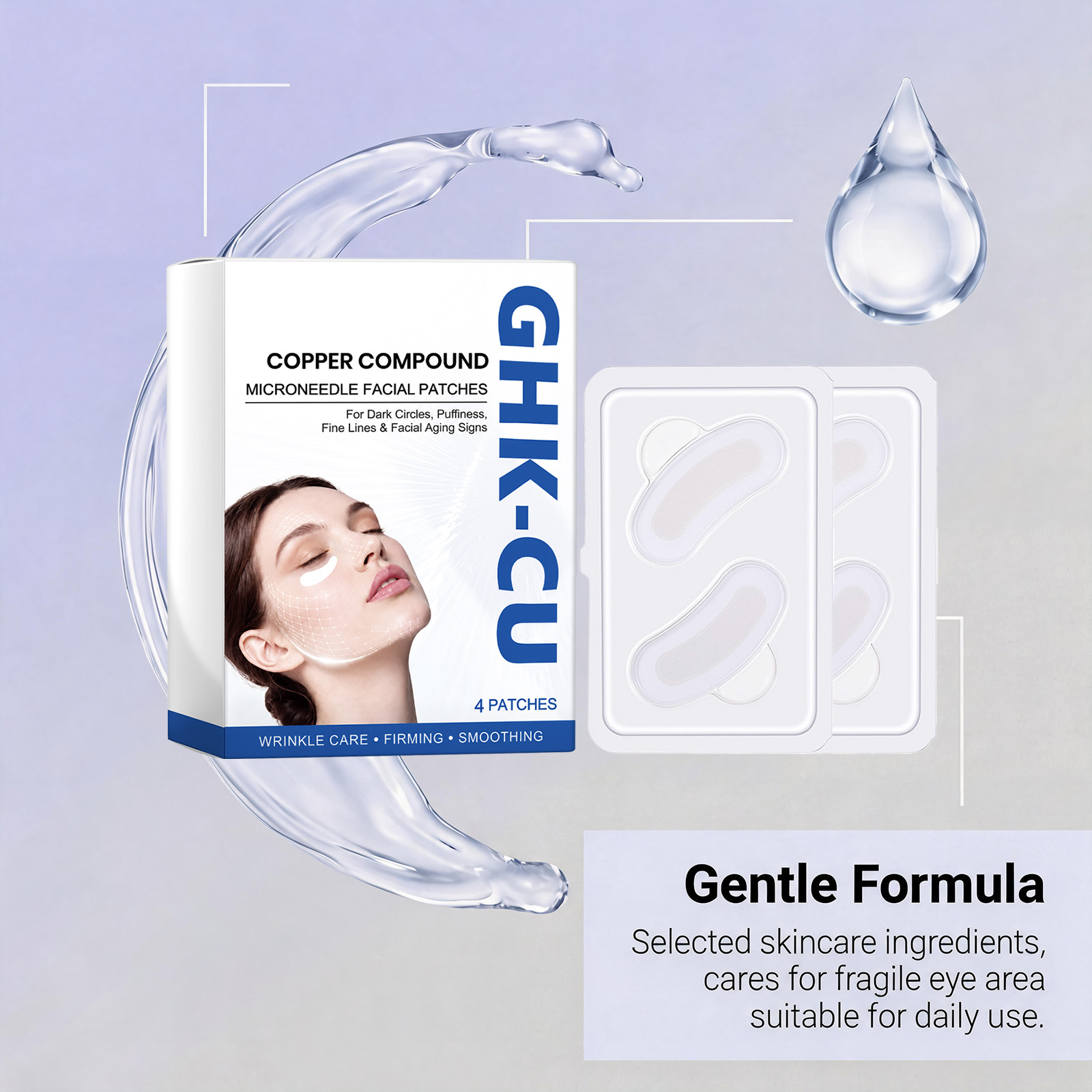 Eye Bright Care Patch Thin Breathable Snug Durable Mild Skinfriendly Eye Moist Home Essential