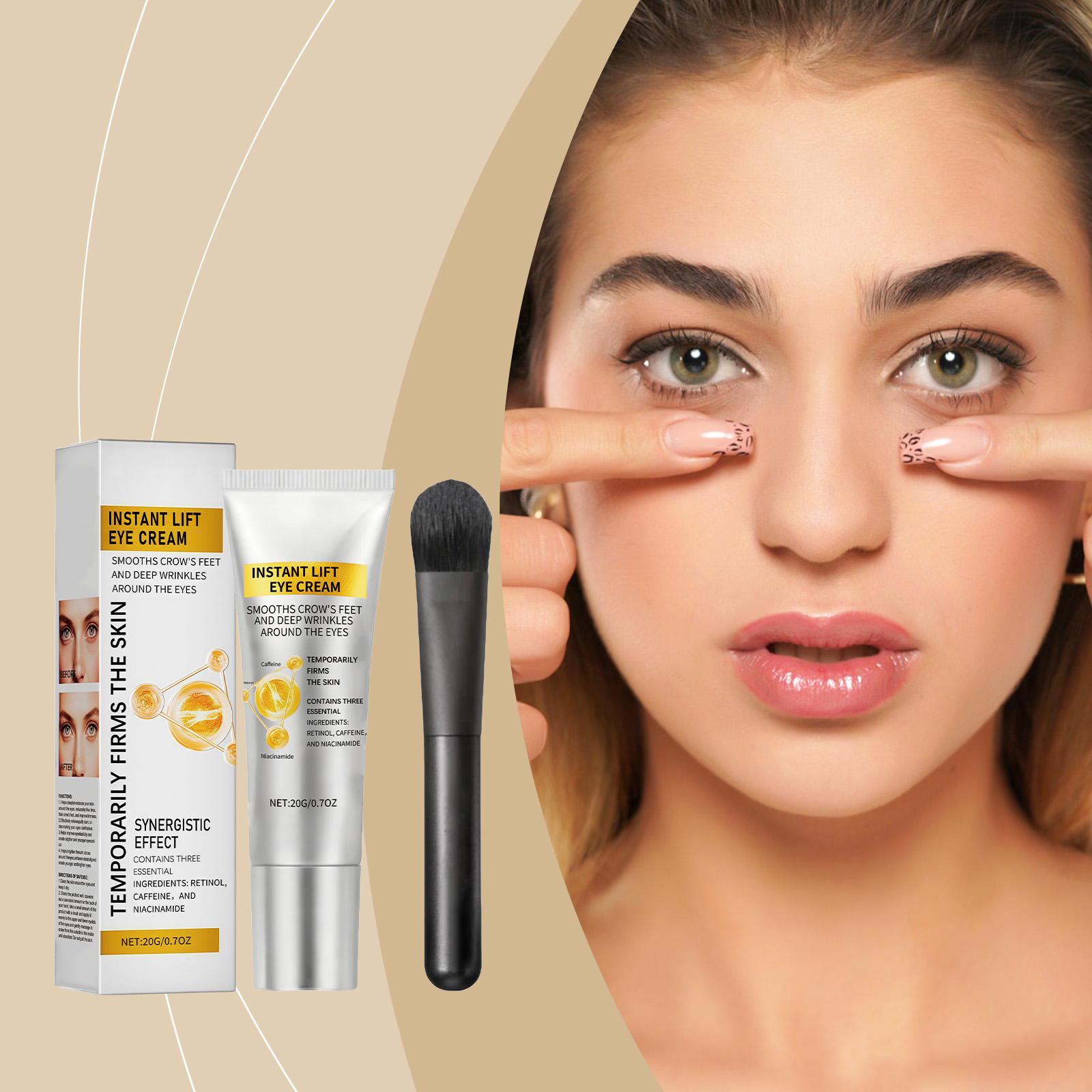 Eye Cream Hydrous Light Texture Daily Mild Moisturizing Delicate Soft Hydrate Eye Skin Care Balm