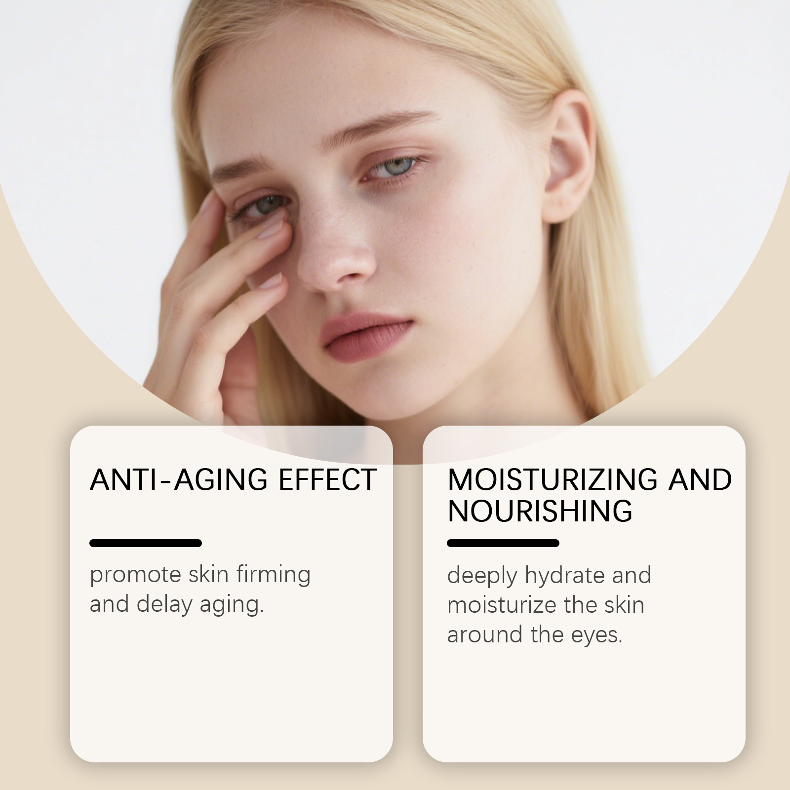 Eye Cream Hydrous Light Texture Daily Mild Moisturizing Delicate Soft Hydrate Eye Skin Care Balm