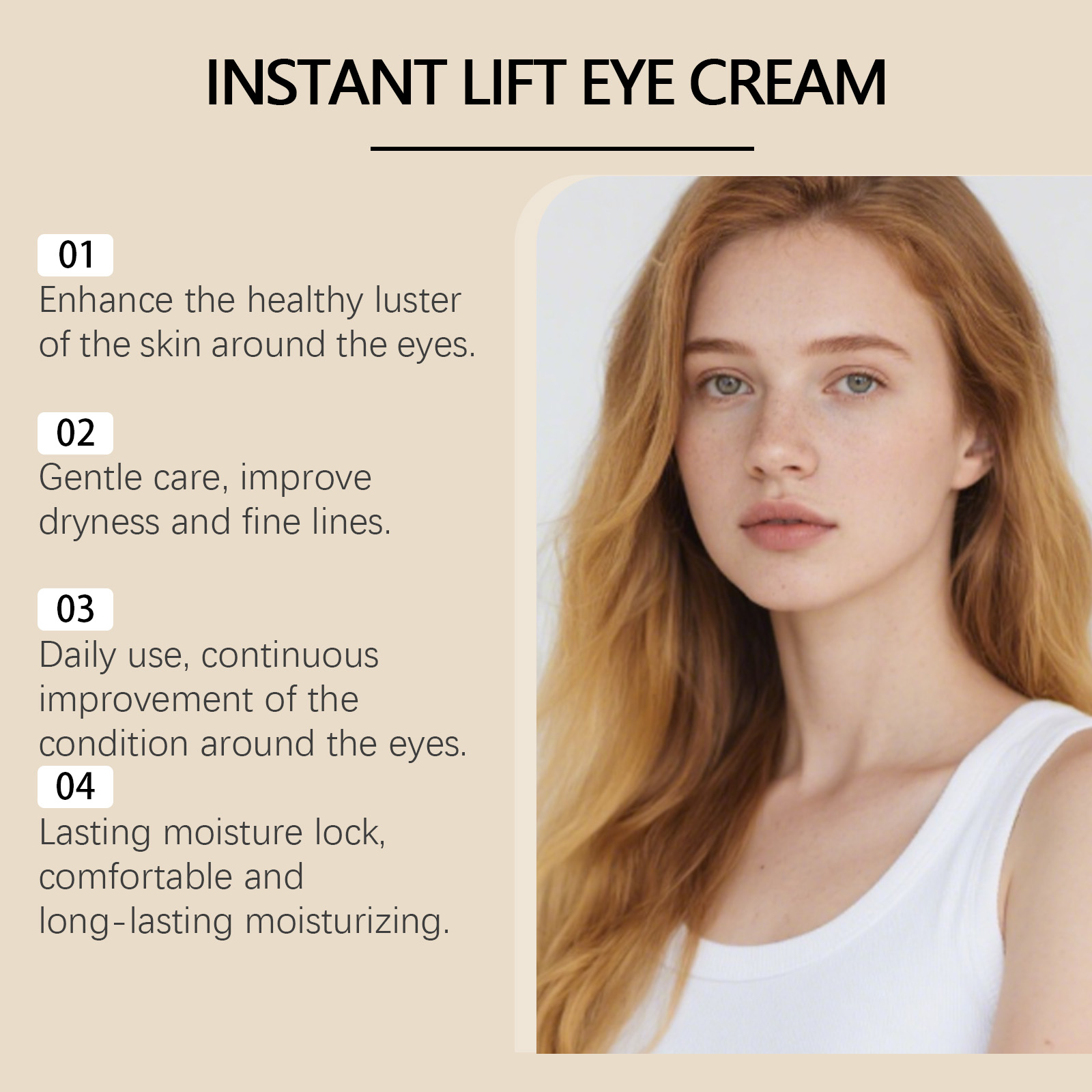 Eye Cream Hydrous Light Texture Daily Mild Moisturizing Delicate Soft Hydrate Eye Skin Care Balm