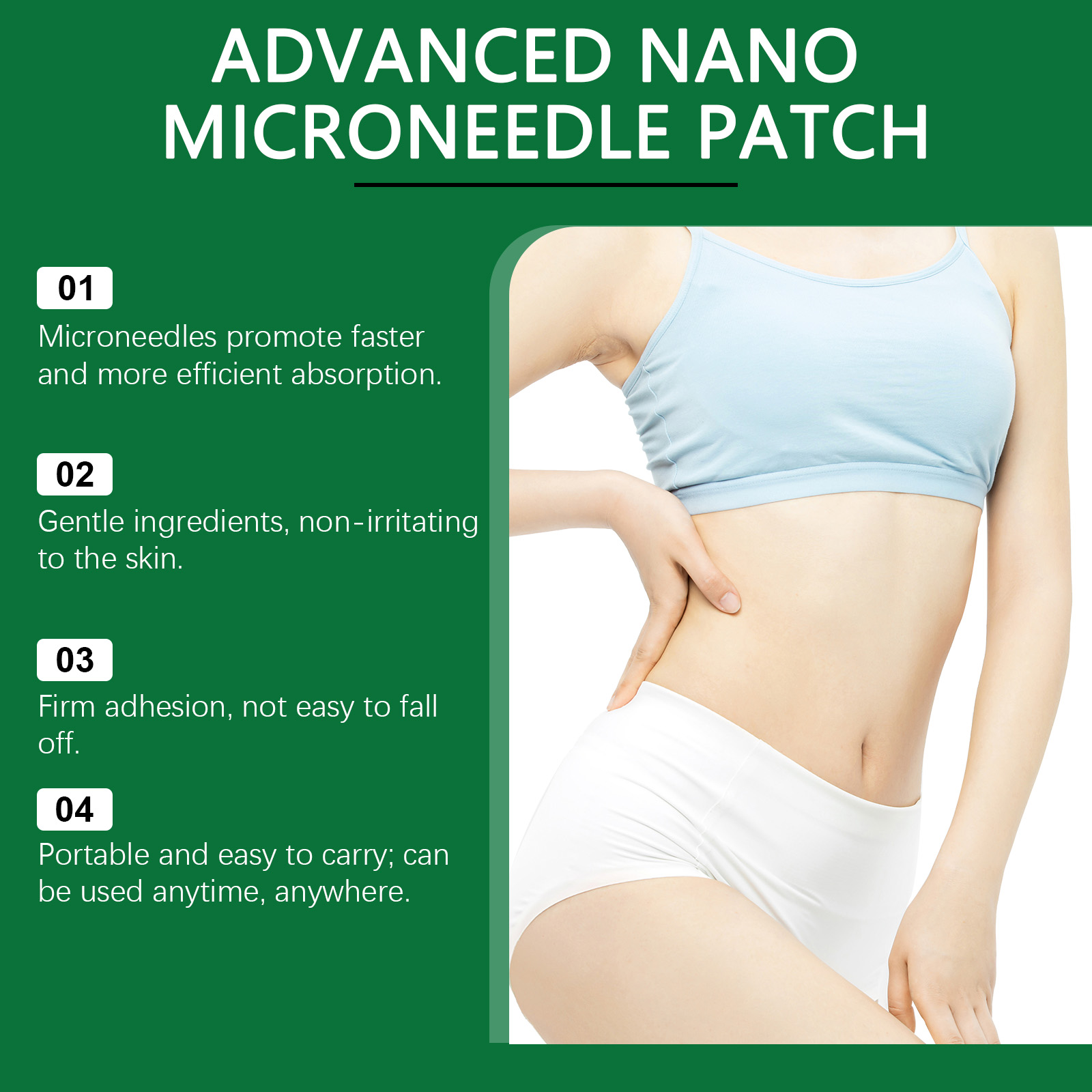 Body Care Patch Lightweight Breathable Comfortable Fit Skin Shape Management Enhance Curves Display Contour