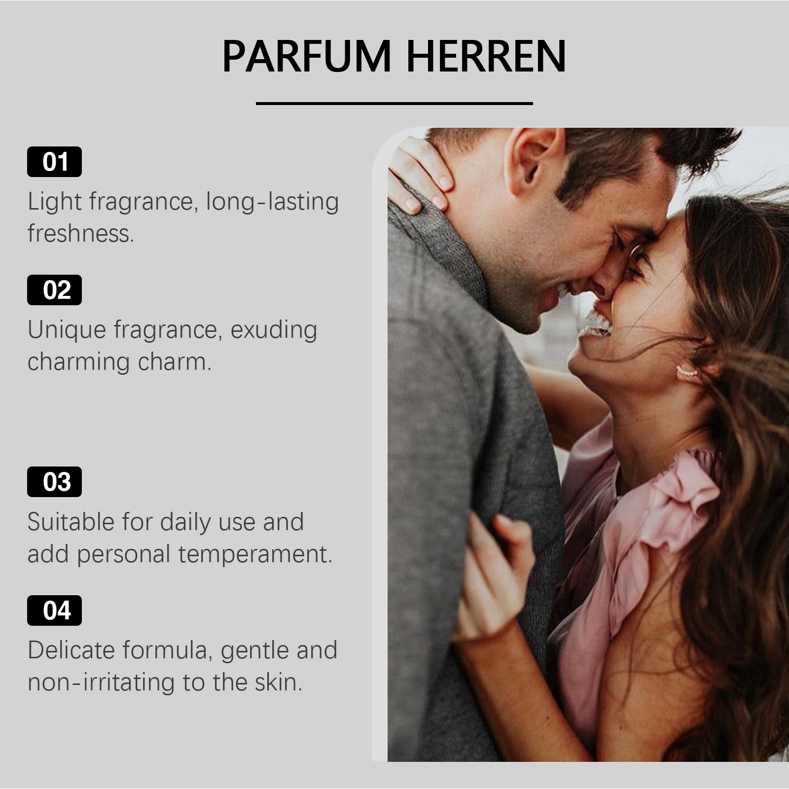 Eau De Cologne Natural Pure Mild Fragrance Long Lasting Charming Gentleman Daily Scent Perfume