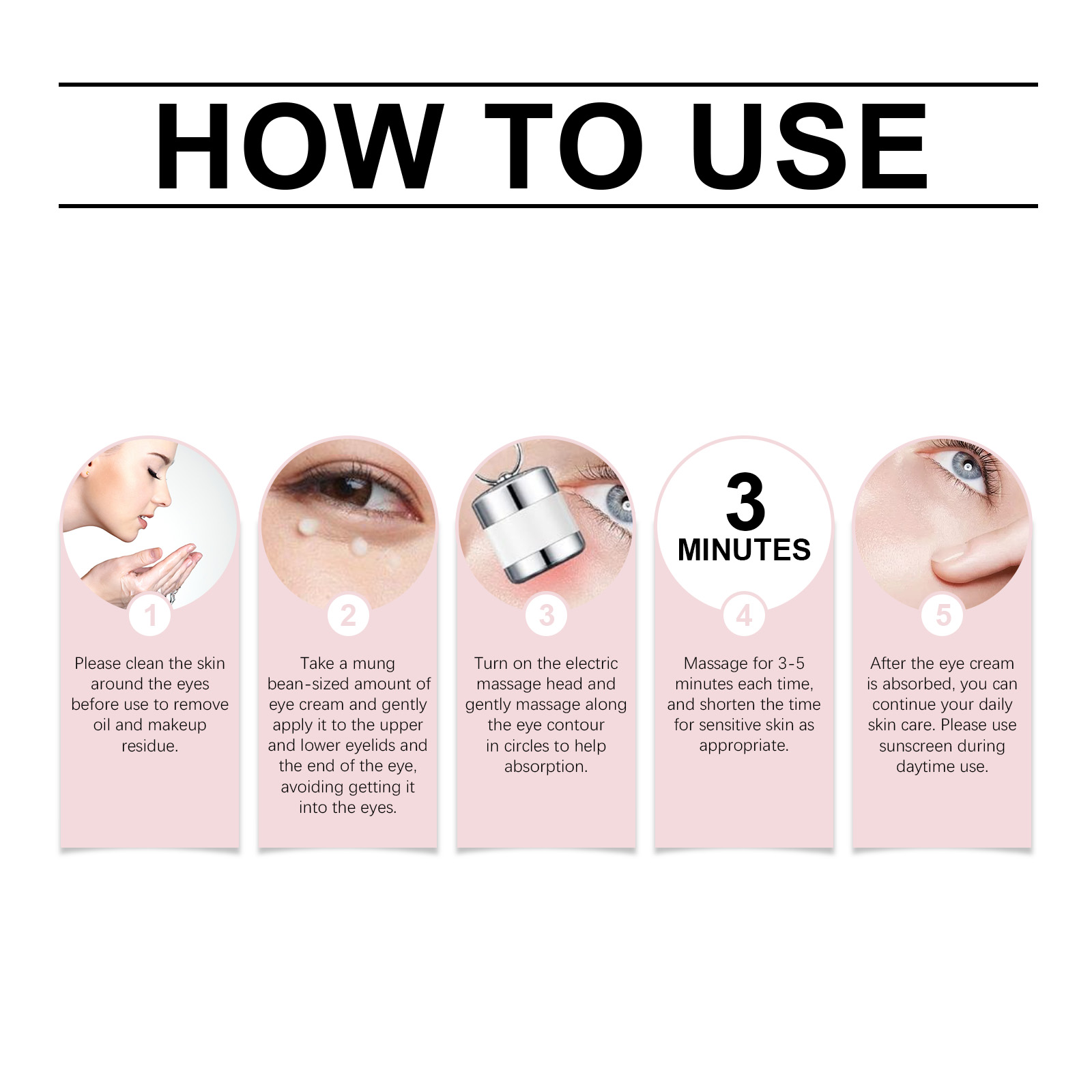 Electric Firming Massage Eye Cream Gentle Hydrating Refine Eye Skin Elastic Nourish Daily Moisturizing Lotion