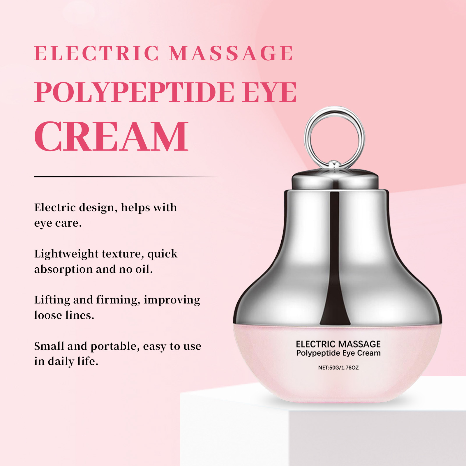 Electric Firming Massage Eye Cream Gentle Hydrating Refine Eye Skin Elastic Nourish Daily Moisturizing Lotion