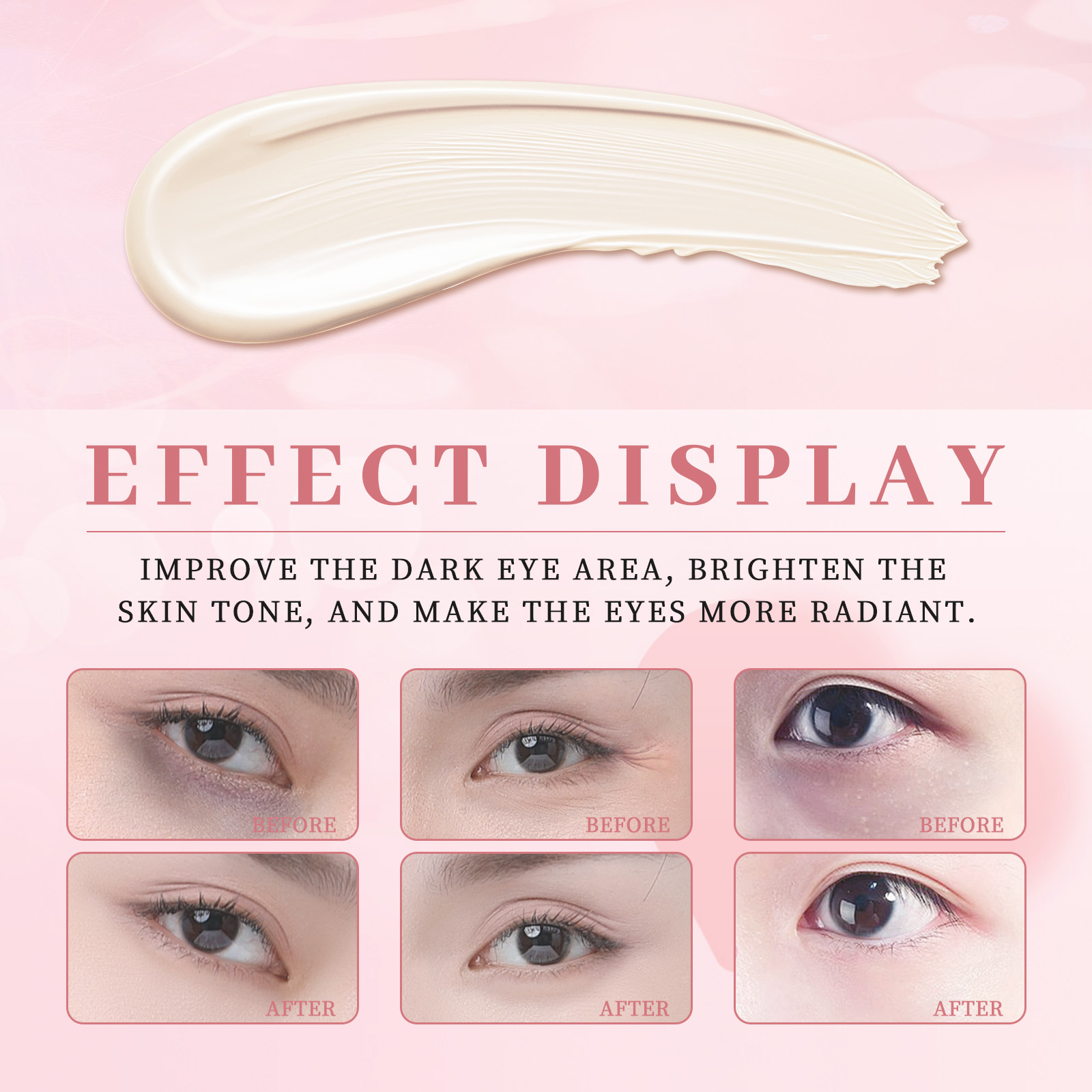 Electric Firming Massage Eye Cream Gentle Hydrating Refine Eye Skin Elastic Nourish Daily Moisturizing Lotion