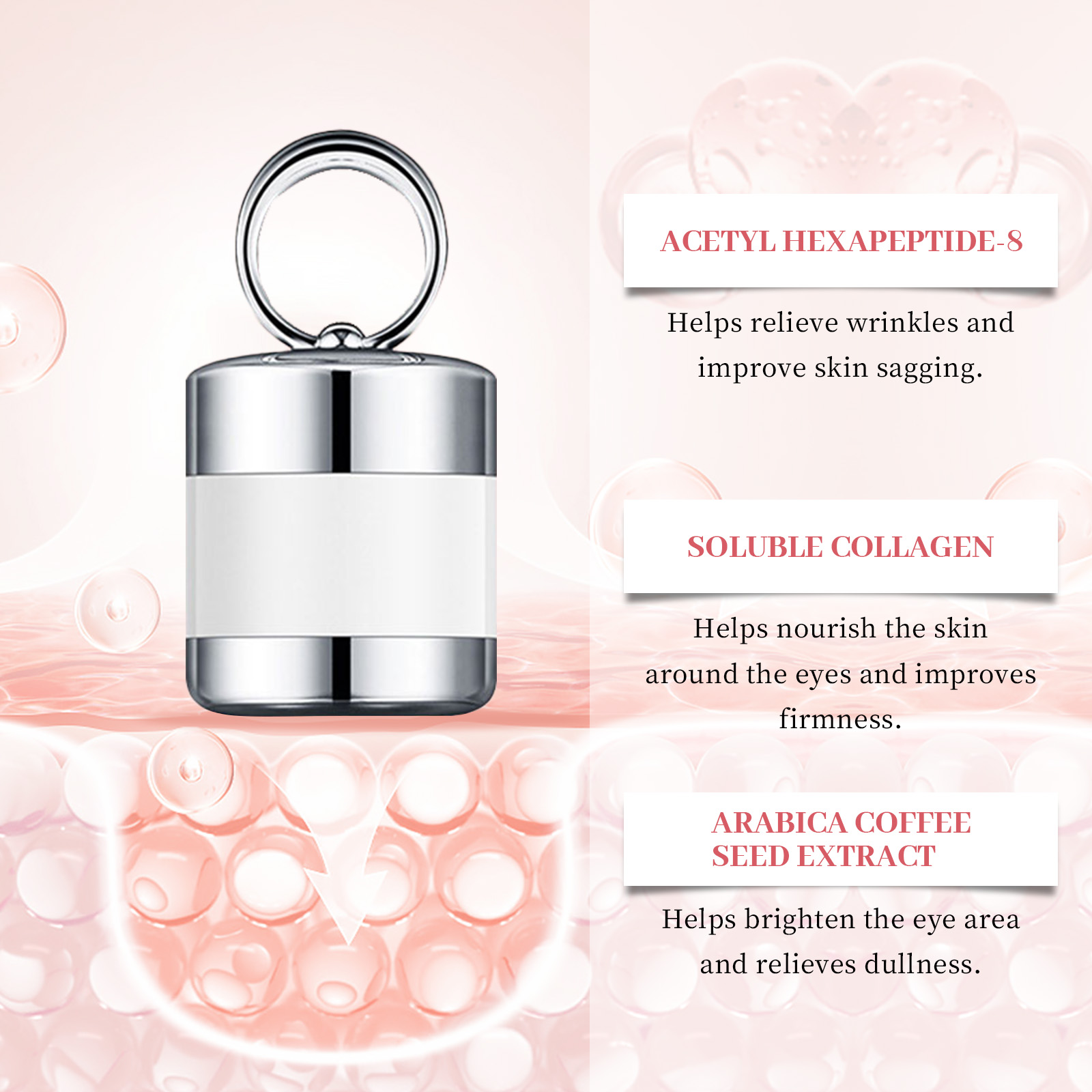 Electric Firming Massage Eye Cream Gentle Hydrating Refine Eye Skin Elastic Nourish Daily Moisturizing Lotion