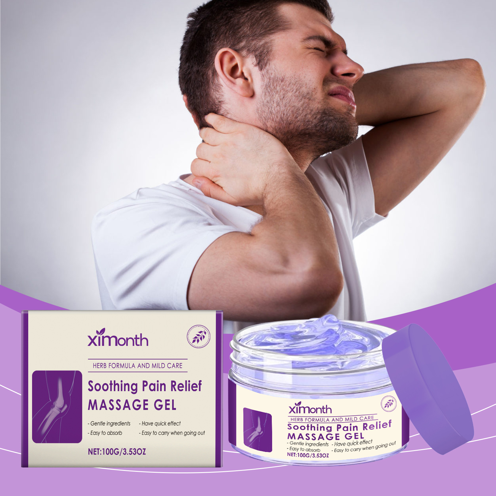 Body Massage Gel Daily Care For Joint Knee Elbow Shoulder Comfort External Apply Gel