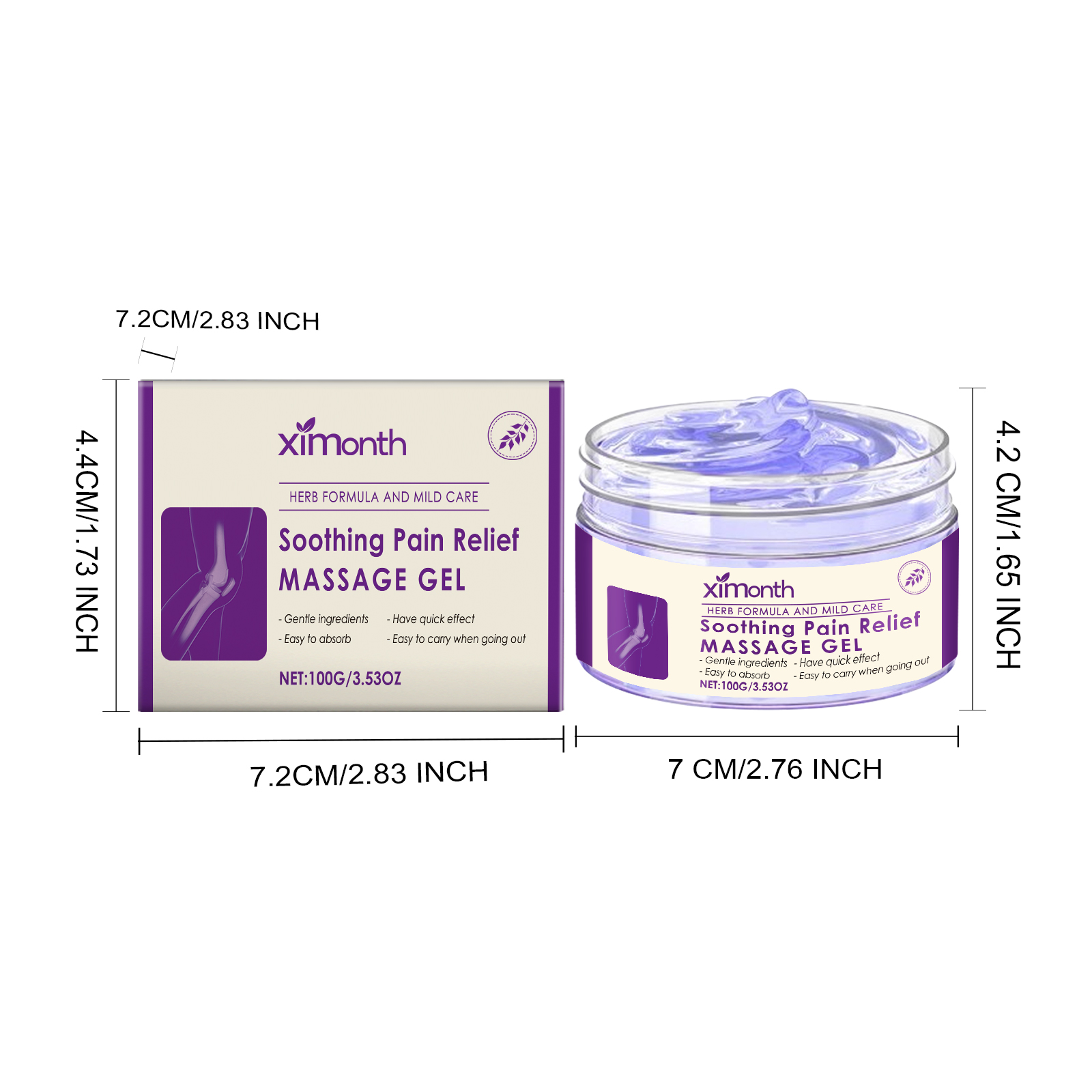 Body Massage Gel Daily Care For Joint Knee Elbow Shoulder Comfort External Apply Gel