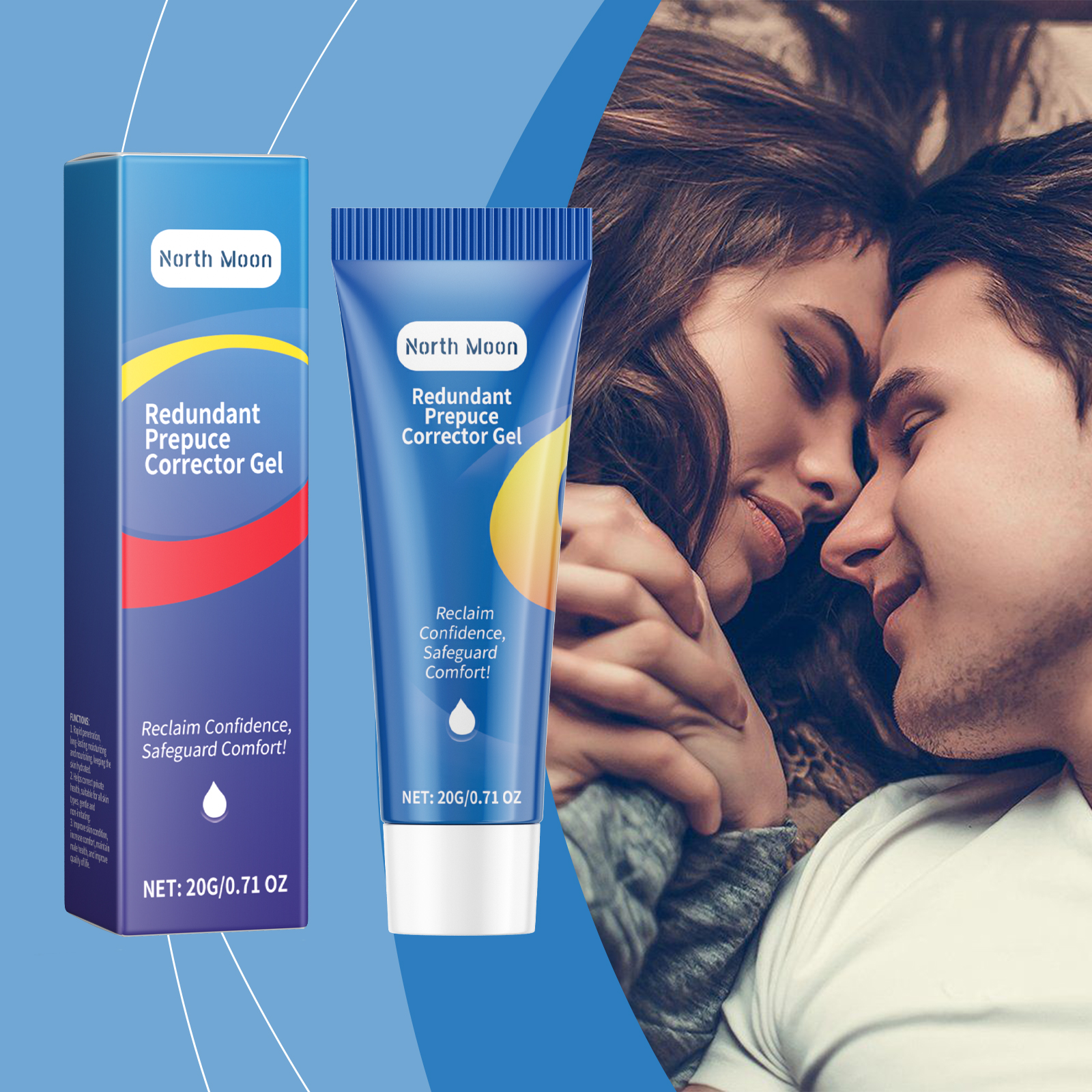 Men Repair Gel With Herbal Ingredients Mild Soothing Repair Moisturizing Care
