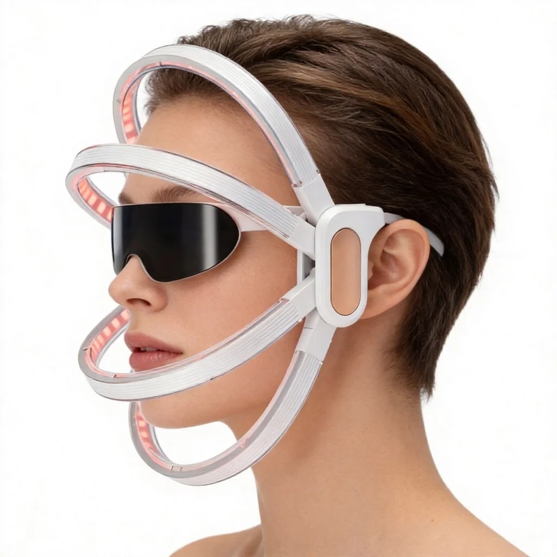 Foldable LED Phototherapy Face Mask 7 Color Photon Mask With Multi Light Energy Technology Red Blue Near Infrared Light for Skin Care Treatment
