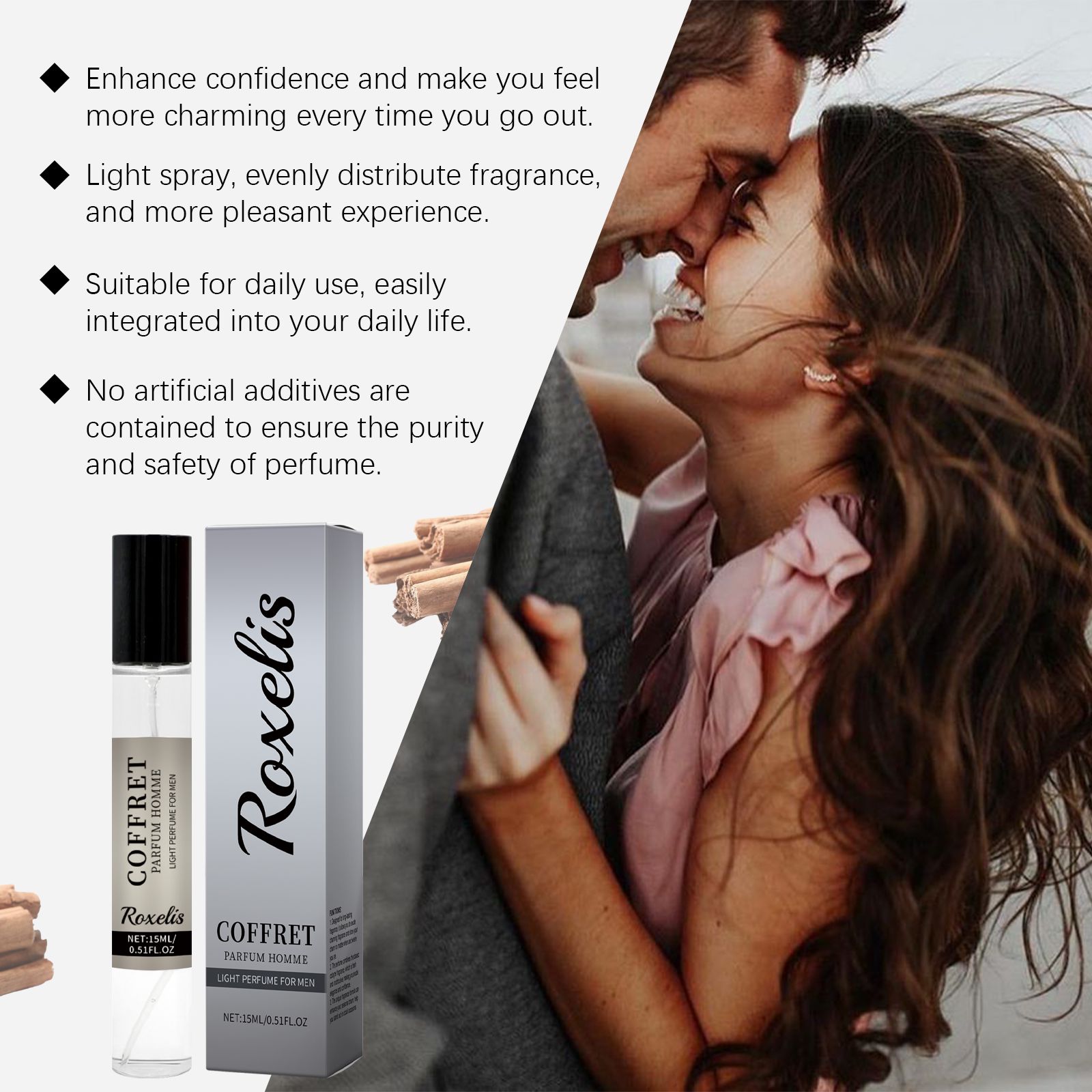 Cologne Party Perfume Cedarwood Cinnamon Fresh Long Lasting For Daily Wear And Dates