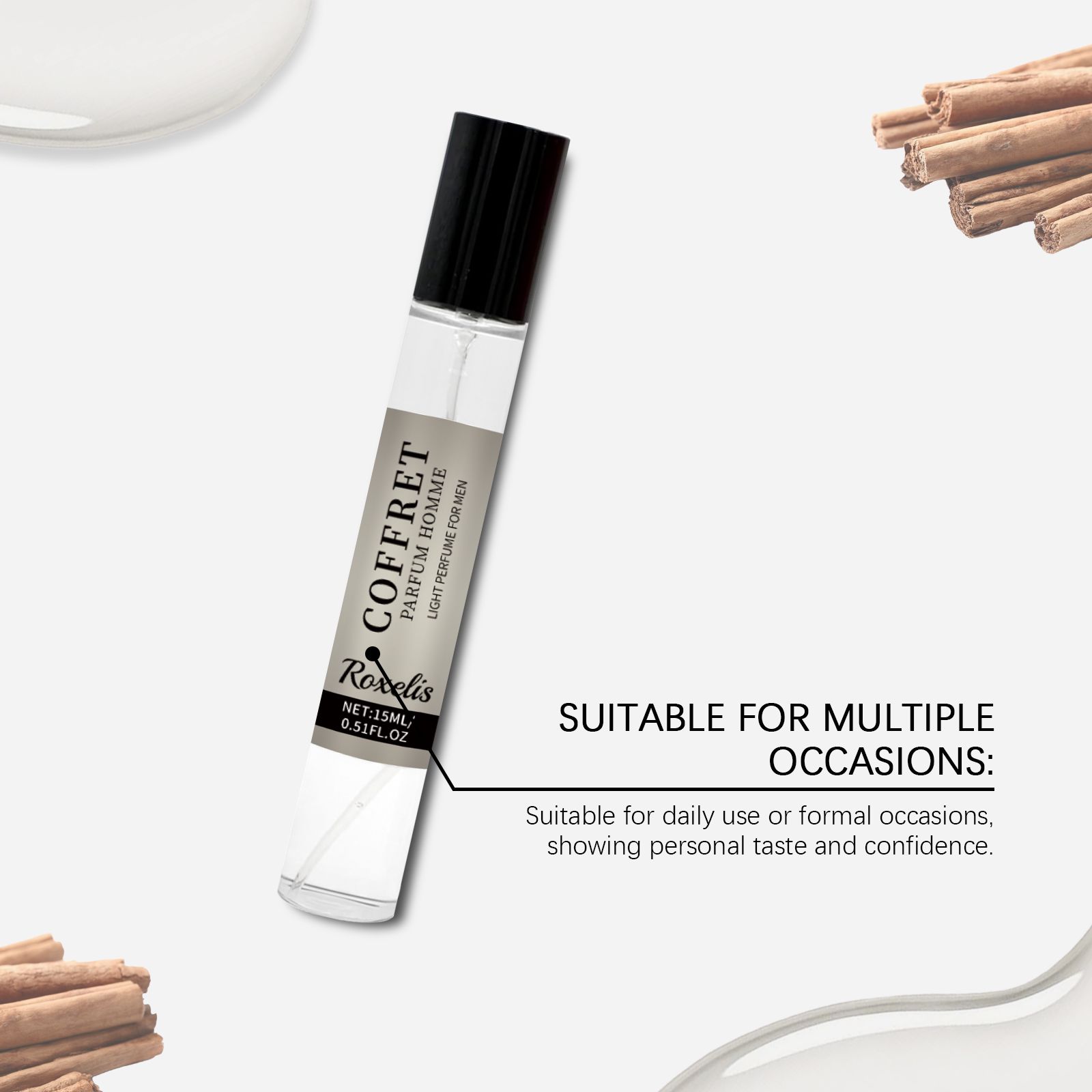 Cologne Party Perfume Cedarwood Cinnamon Fresh Long Lasting For Daily Wear And Dates
