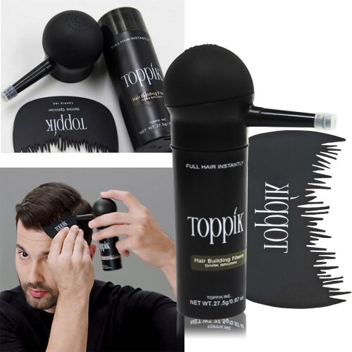 (Dark Brow) Toppik Hair Building Fibers and Spray Applicator 27.5g