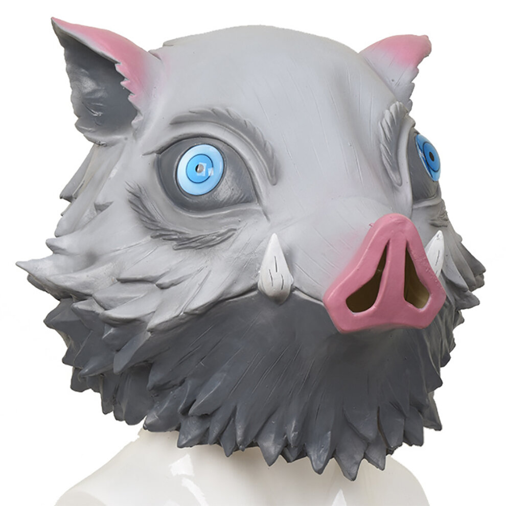 Demon Slayer Kimetsu no Yaiba Cosplay Hashibira Inosuke Mask Wild Boar Face Mask
