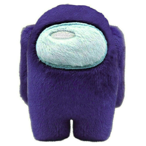 (Purple) Among Us Stuffed Toy Soft Plush Crewmate Figure Imposter Plushies Kids Gift