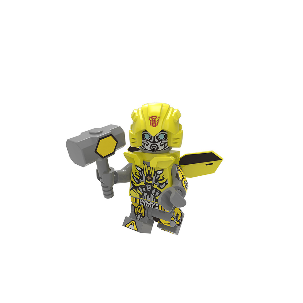 8pcs Transformers Optimus Bumblebee Megatron Minifigures Toys Mini Figures for Building Blocks Kit Compatible with Lego