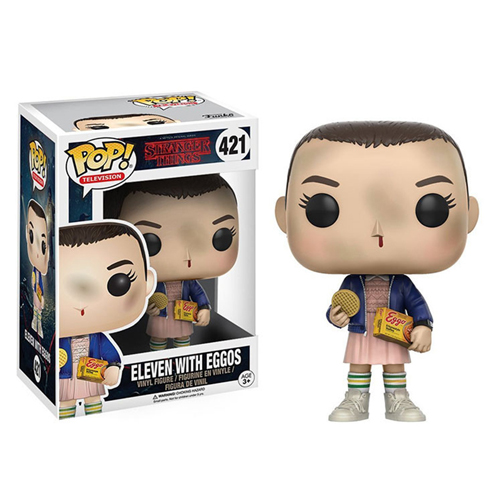 Stranger Things Action Figures PVC Toys Funko POP Eleven With Eggos Model 421 Vinyl Figure Collections Gifts For Kids Television Fans