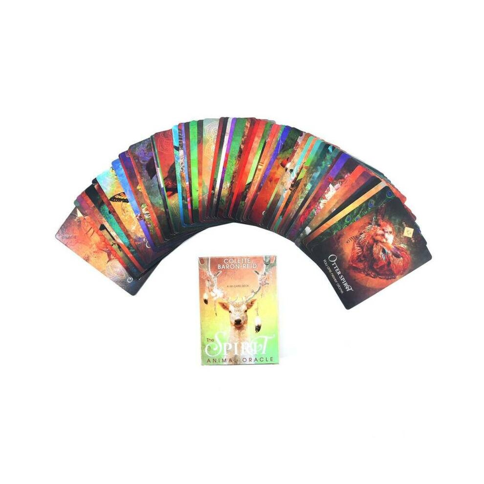Tarot Cards The Spirit Animal Oracle Home Family Party Playing A 68 Card Deck and Guidebook English Cards Gift