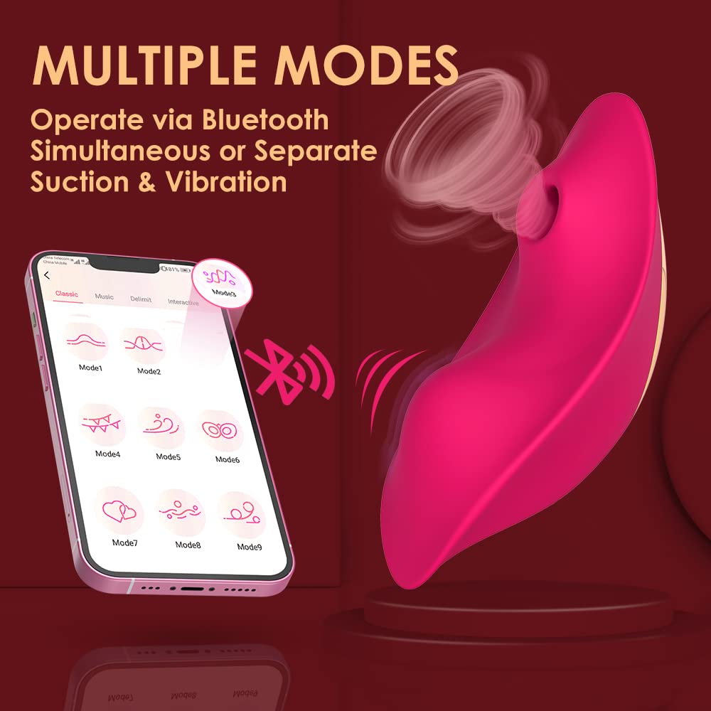 G Spot Vibrator Sex Toys for Women Nipples Clitoral Stimulator Adults Toys Masturbators Bullet Dildo Massager for Couples with 9 Vibrating Sucking APP Control