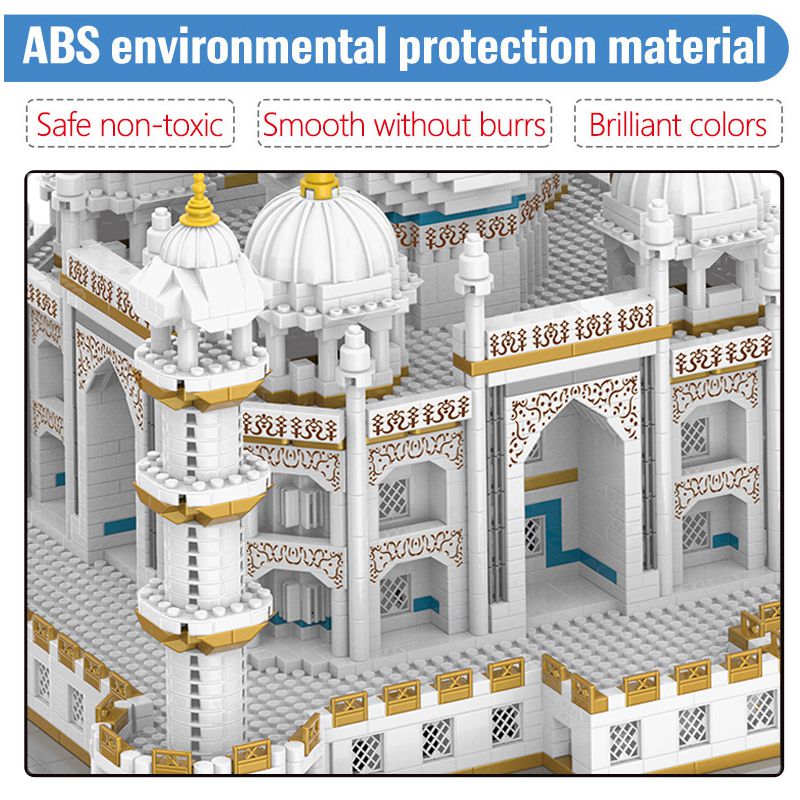 Taj Mahal Palace Model Building Blocks Mirco Street View Decoration Bricks Boys Kids Toys Gifts