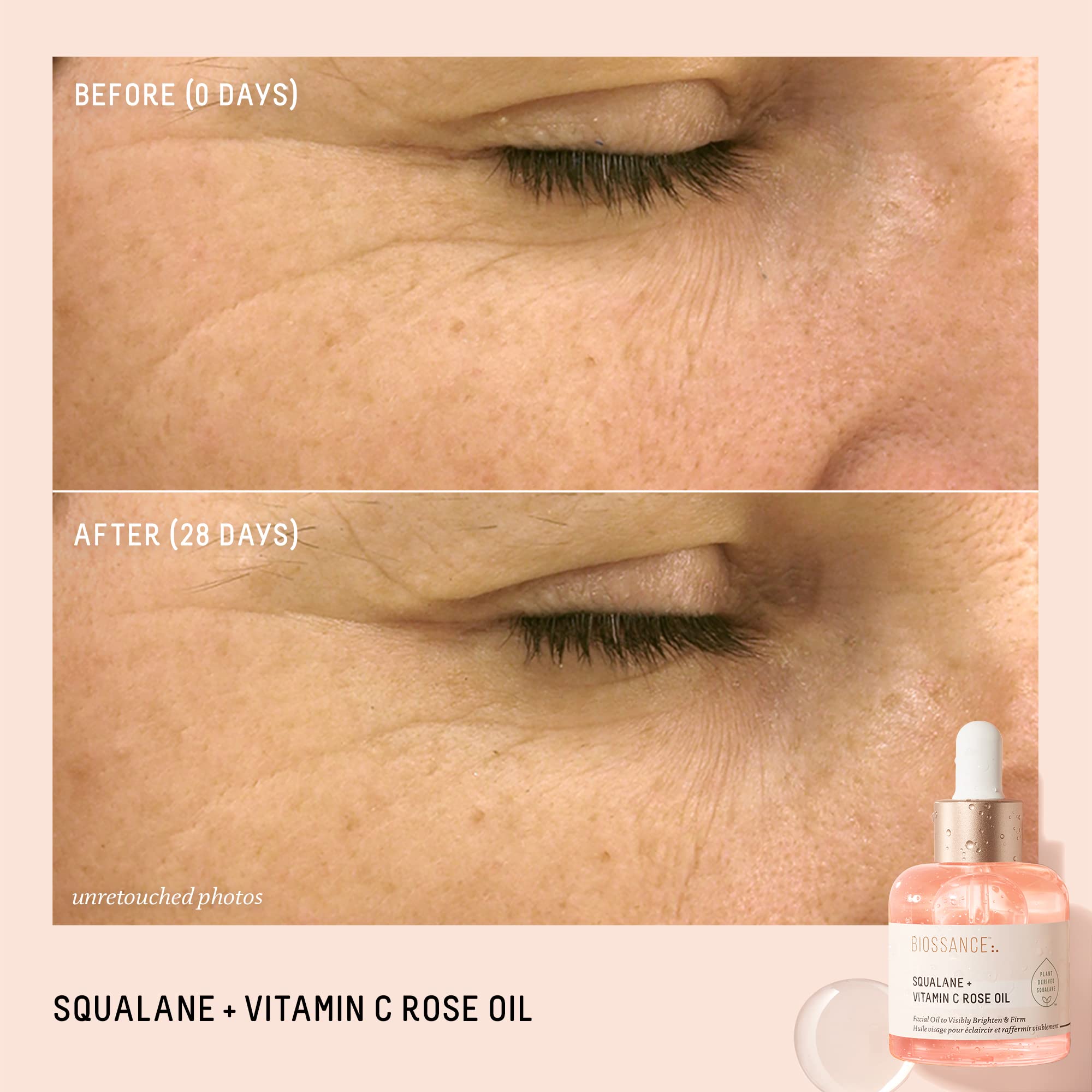 BIOSSANCE SQUALANE + VITAMIN C ROSE OIL