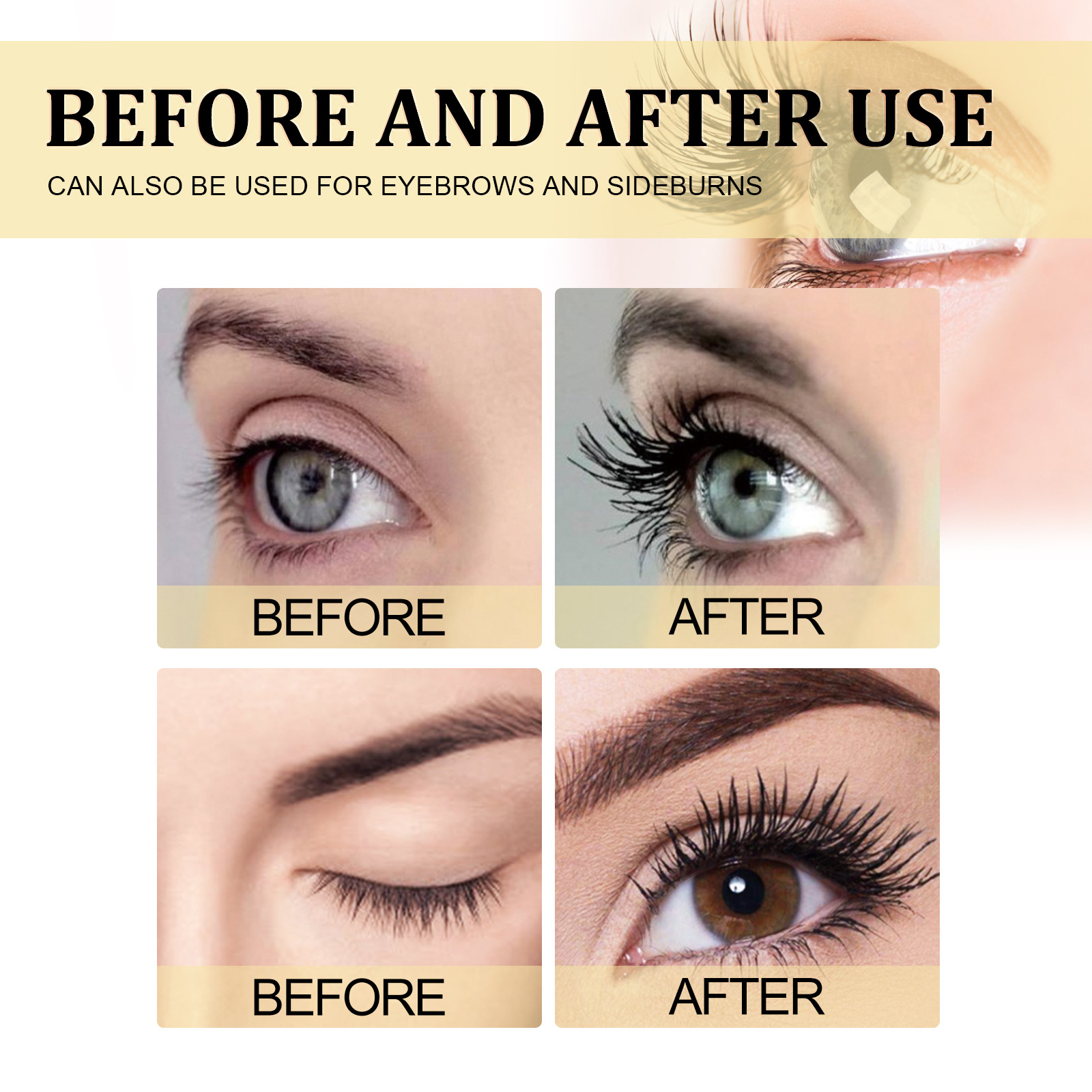 Eyelash Natural Liquid  Activate Eyelash Growth Advance Thicker Longer Lashes Moisturizing Curling Eyelash Beauty Products Eye Care Makeup 3ml