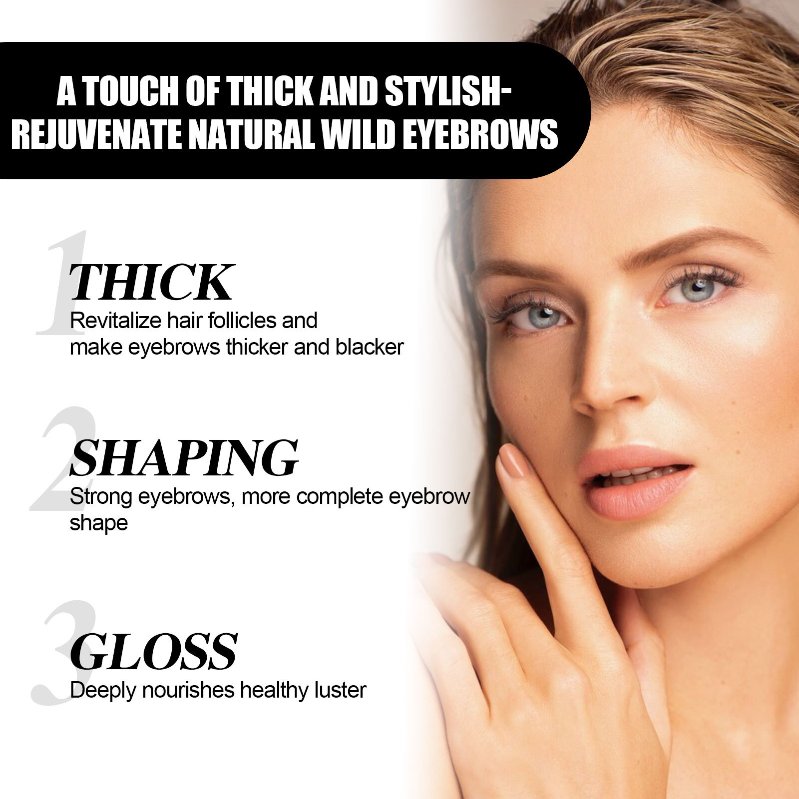 Eyebrow Growth Solution Liquid Eyebrow Growth Serum Thick Eyebrow Nourish Essence Enhancer 30ml