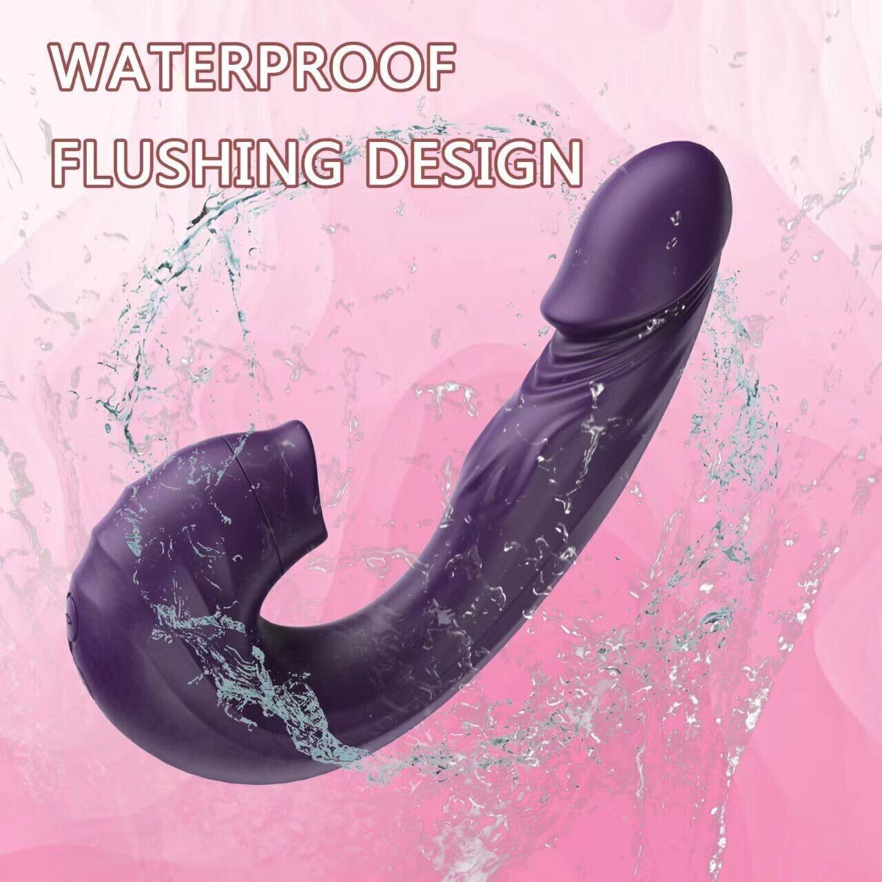 Rabbit Vibrator 3in1 Dildo Clit Sucker Flapping Sucking Lick G-Spot Adult Sex Toys for Women