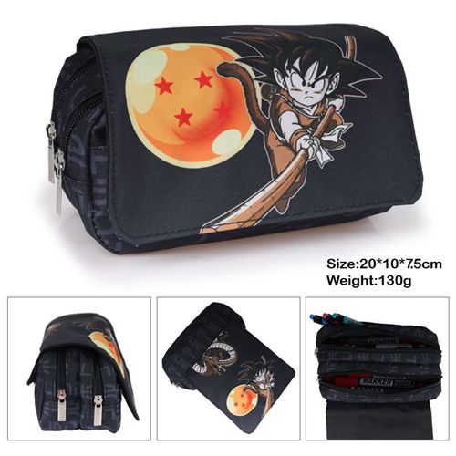 Dragon Ball Pencil Case Big Capacity Expandable Cartoon Pencil Case Supplies for Kid