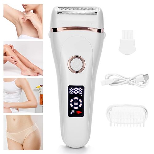 LCD Display Electric Shaver for Women USB Rechargeable Hair Removal Device